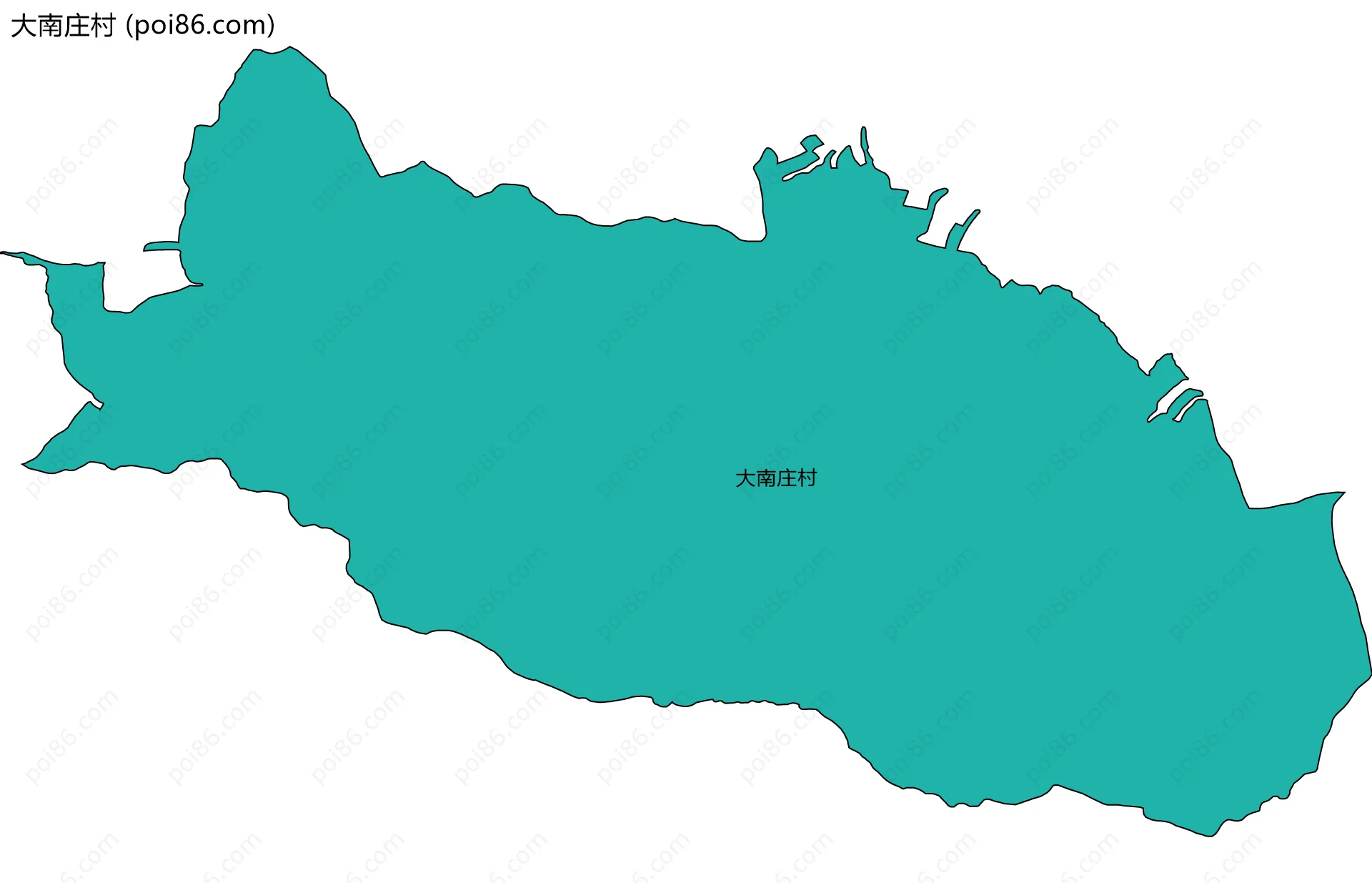 大南庄村边界地图
