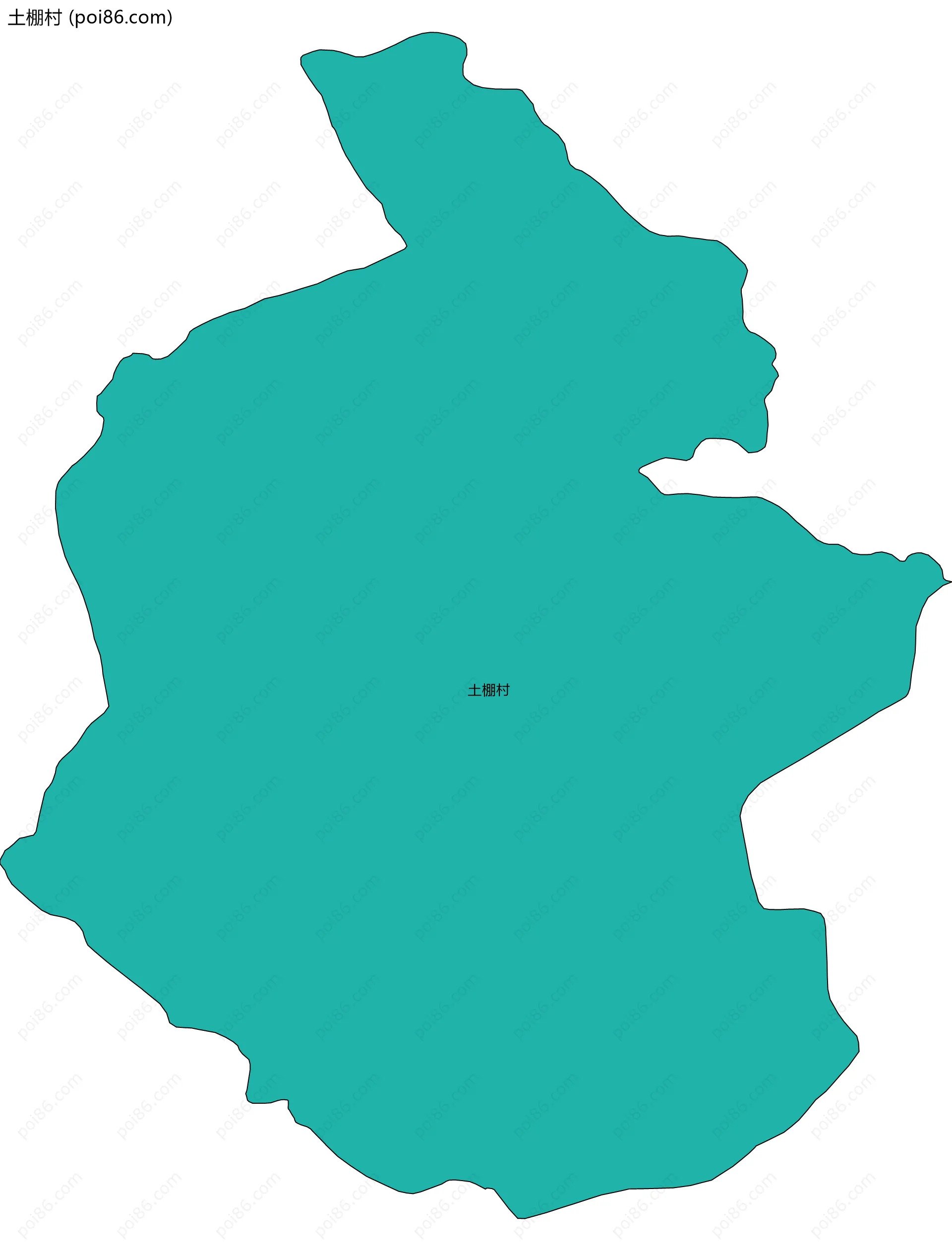 土棚村边界地图
