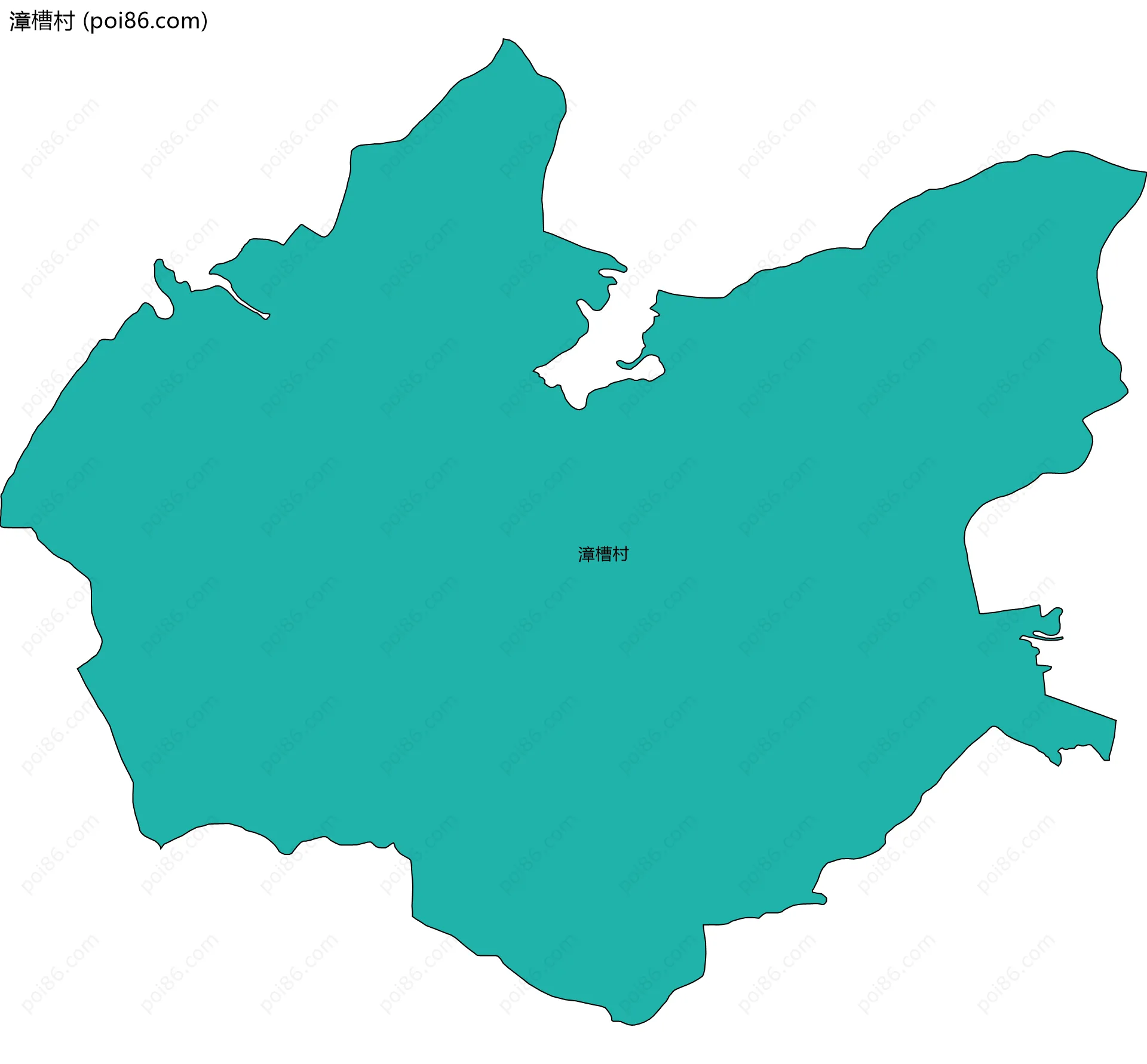 漳槽村边界地图