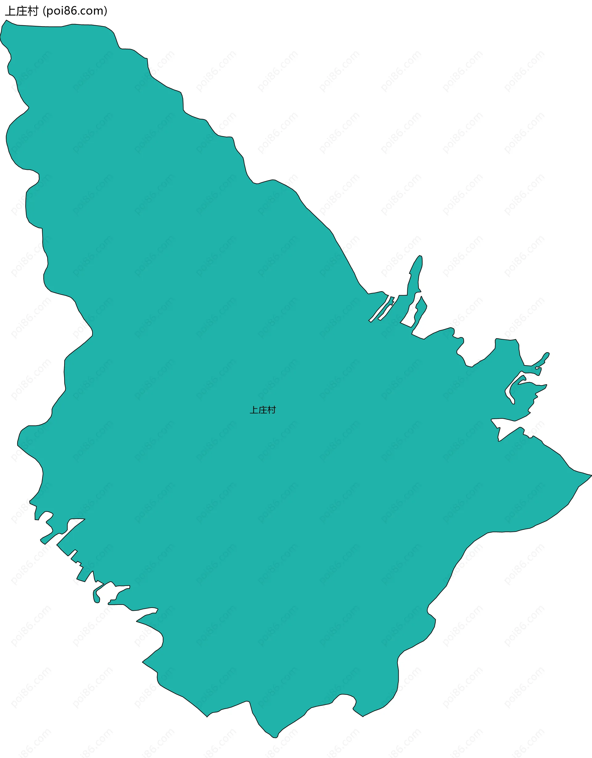 上庄村边界地图