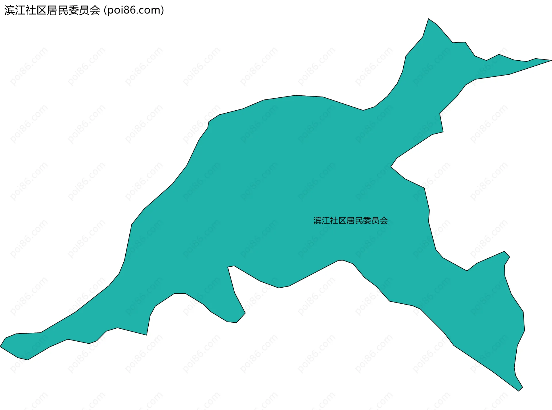 滨江社区居民委员会边界地图