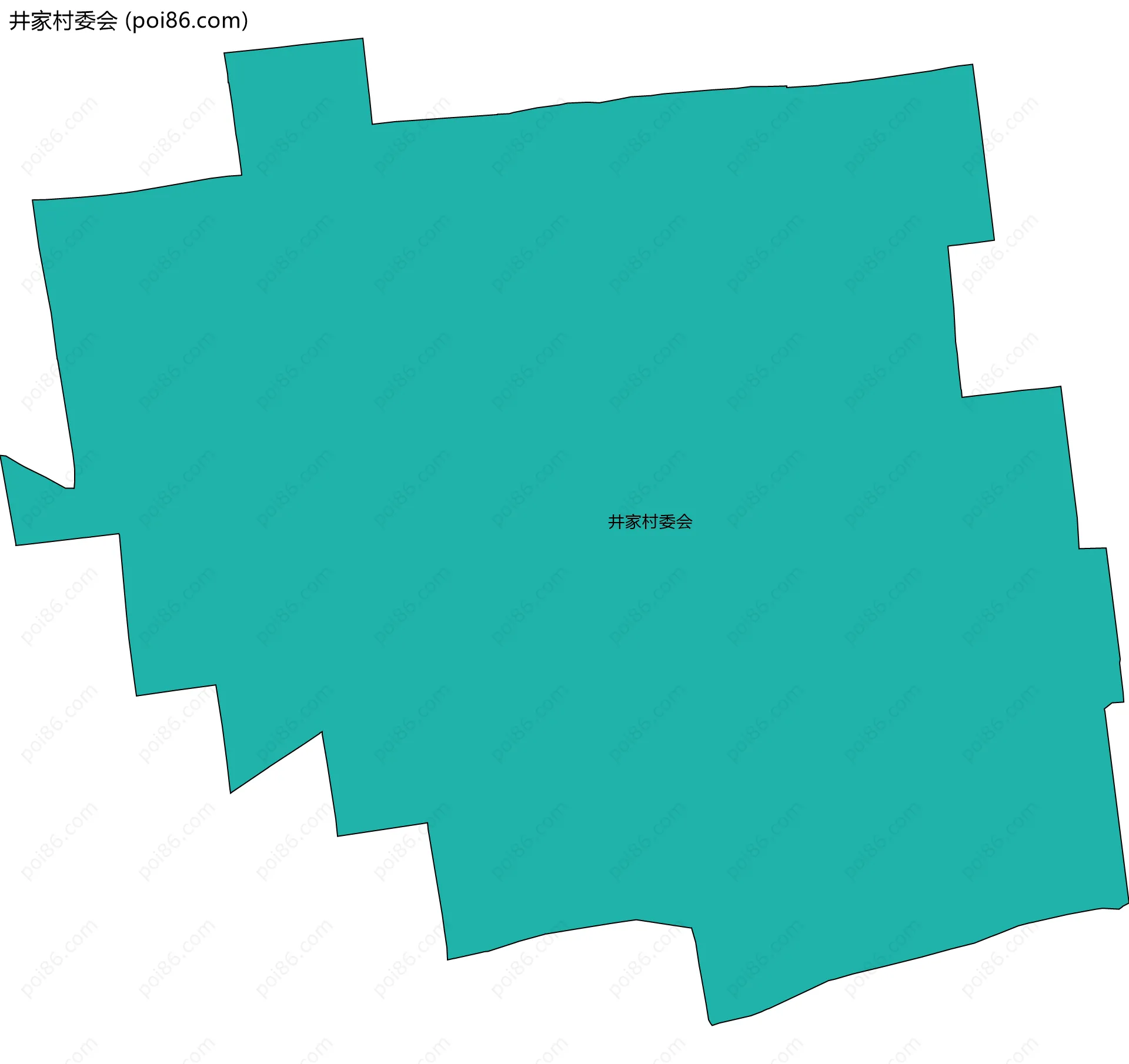 井家村委会边界地图