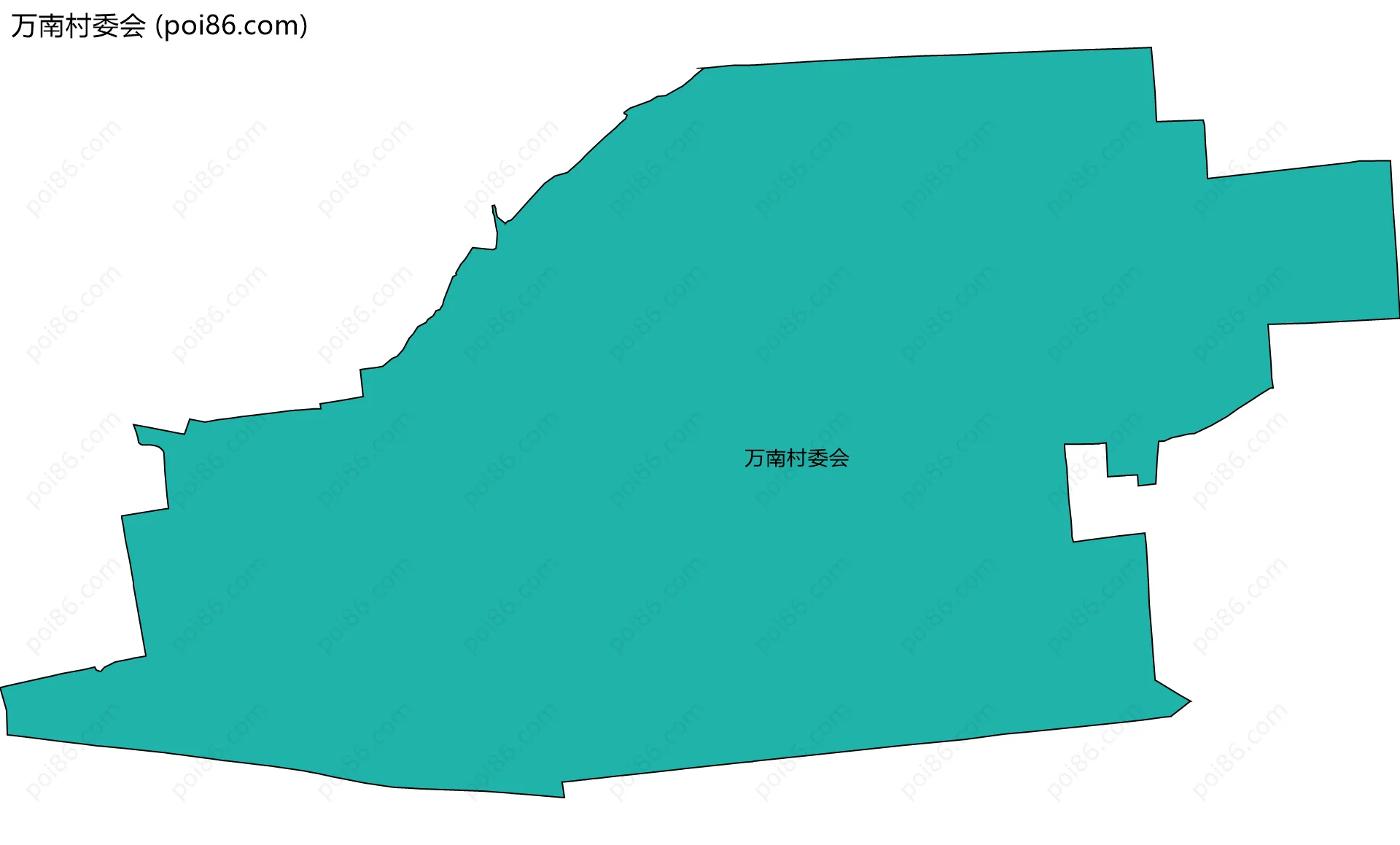 万南村委会边界地图