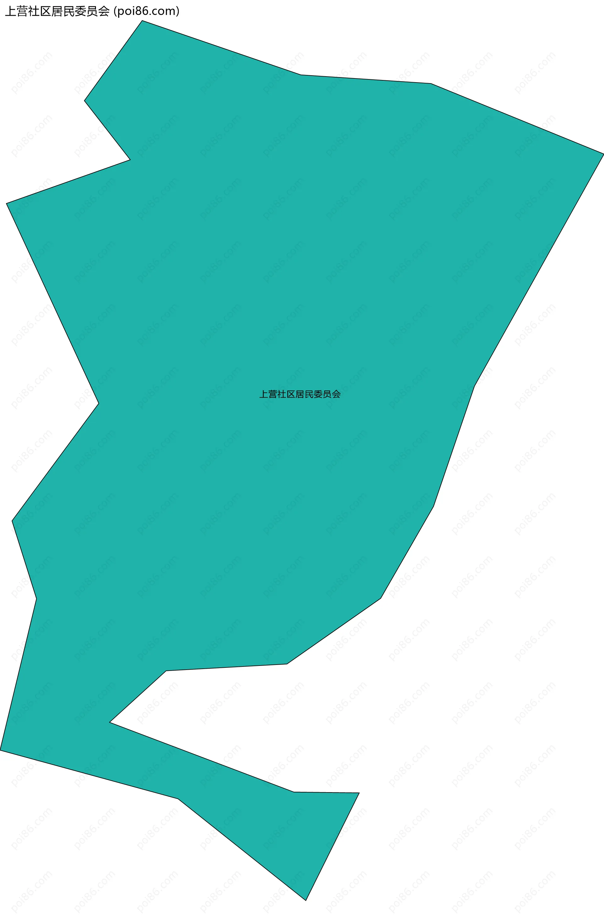 上营社区居民委员会边界地图