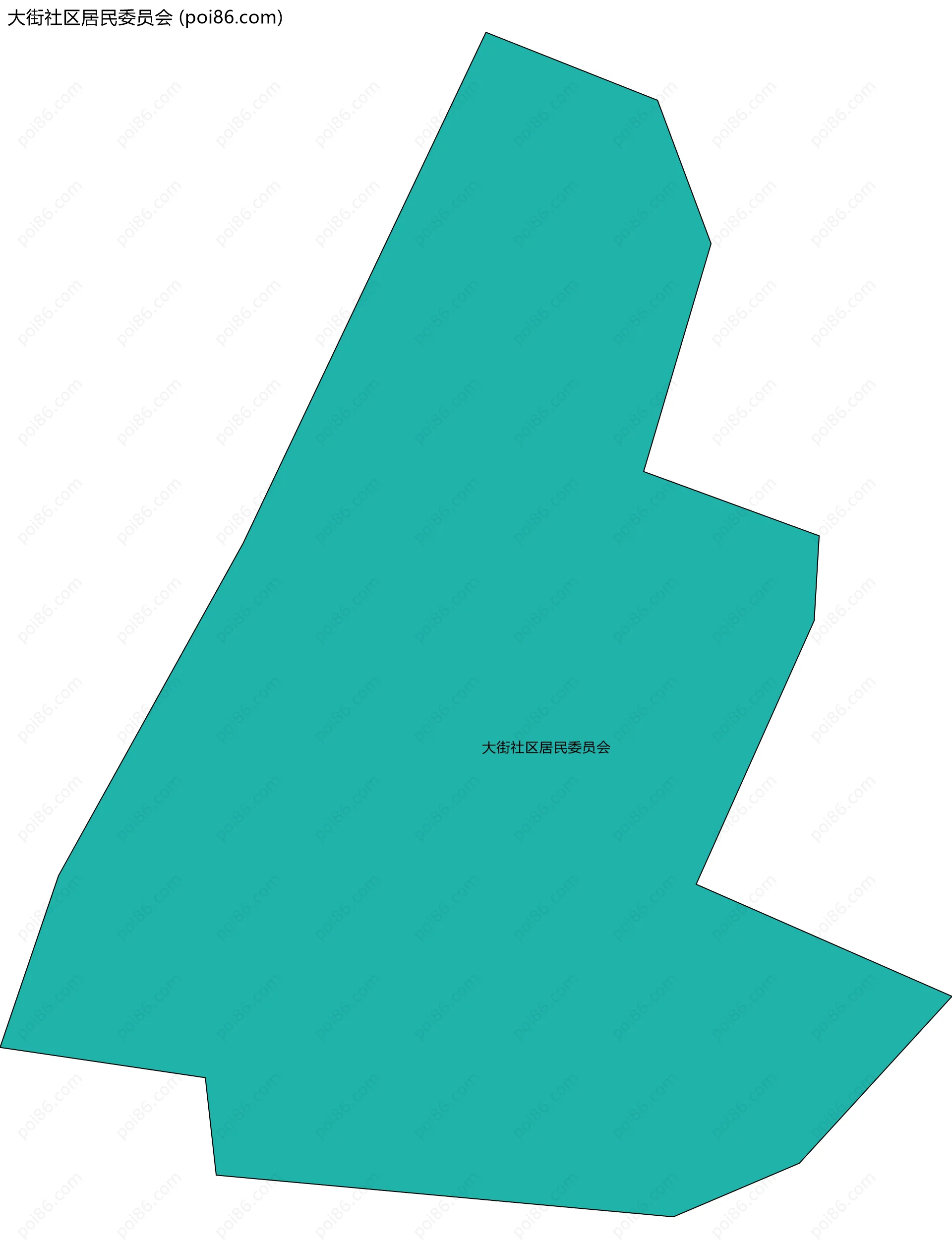 大街社区居民委员会边界地图