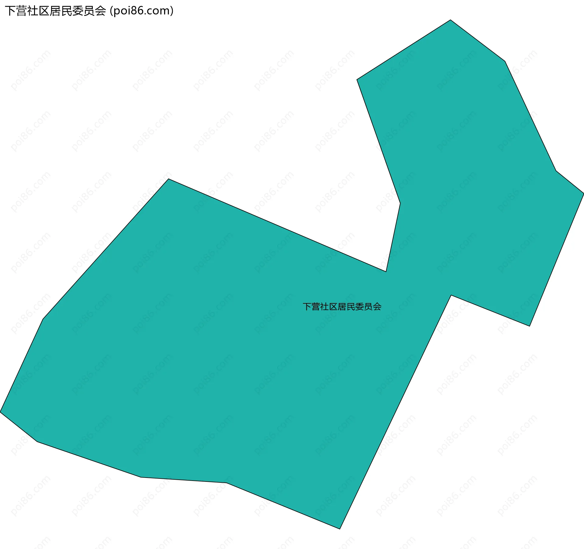 下营社区居民委员会边界地图