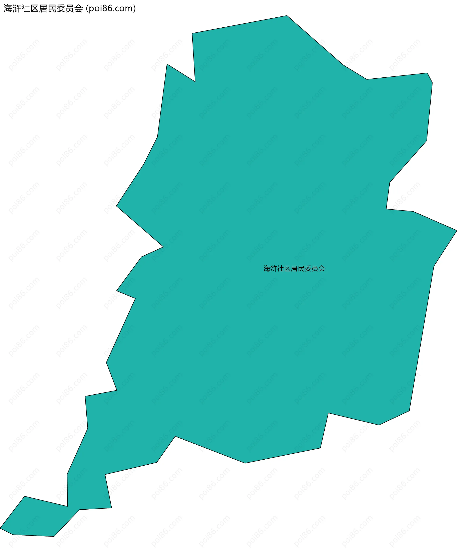 海浒社区居民委员会边界地图