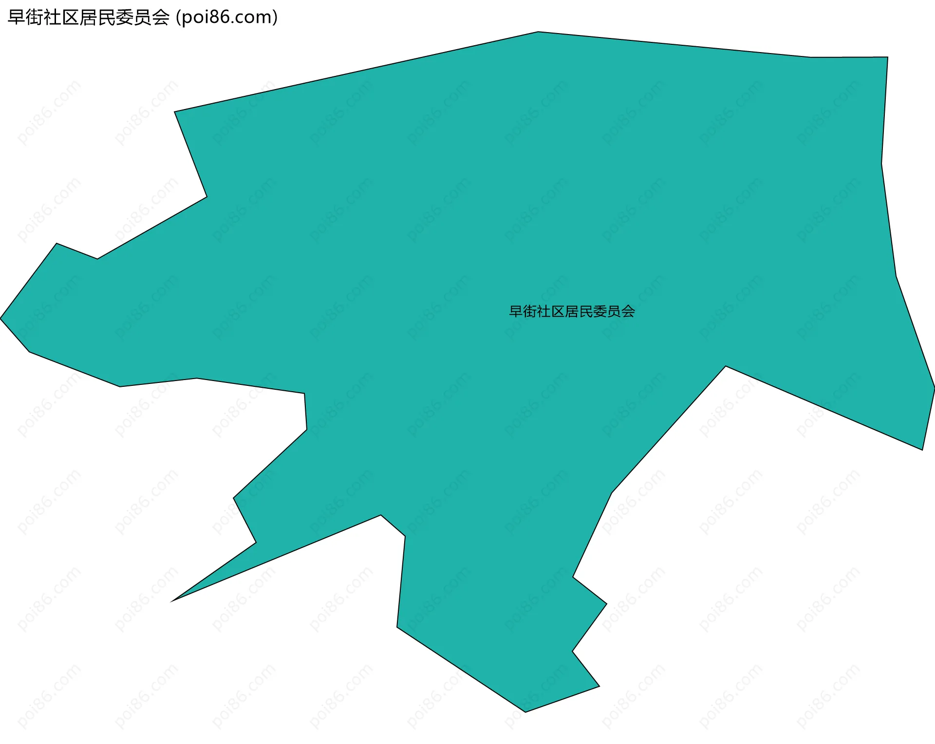 早街社区居民委员会边界地图