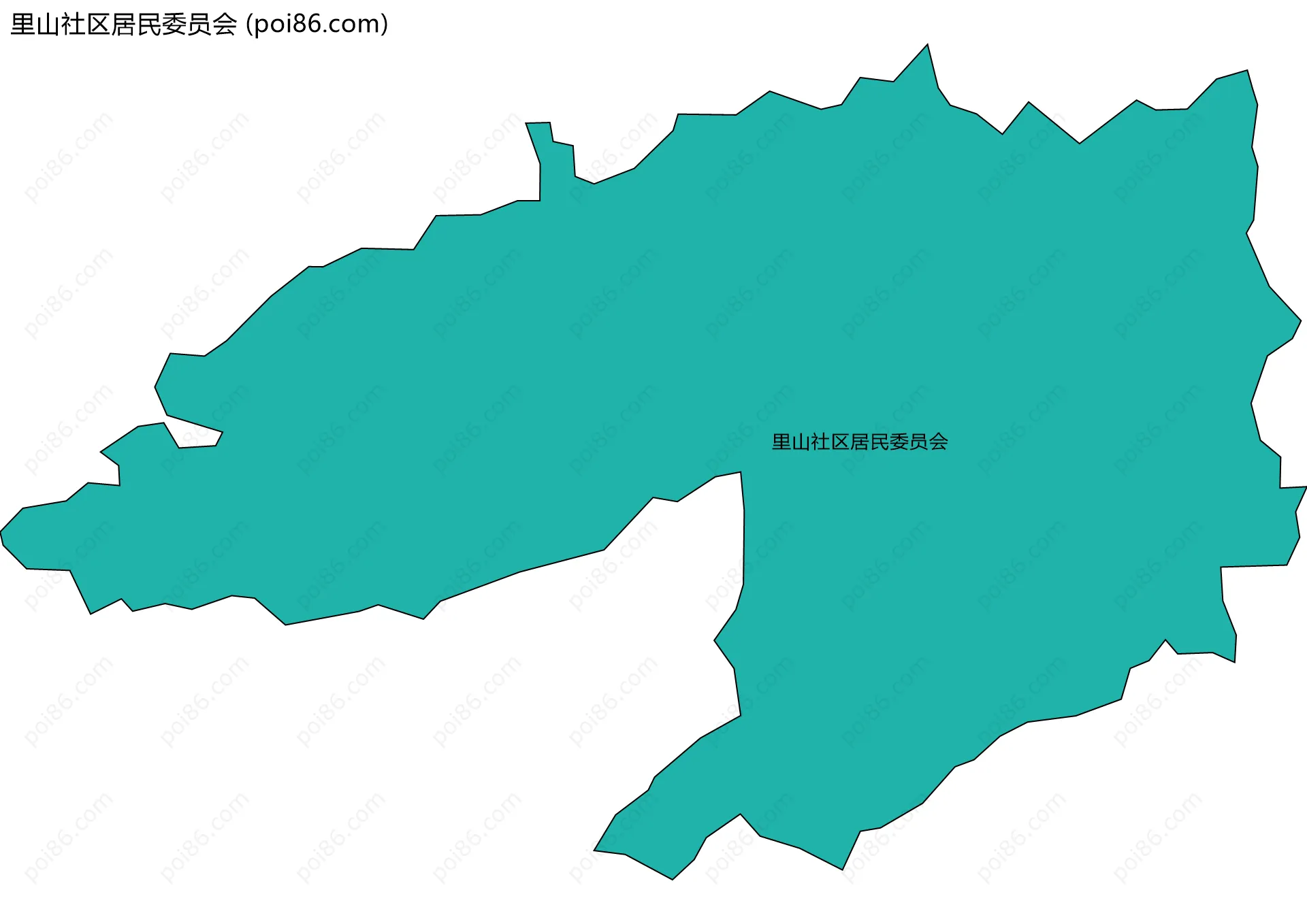 里山社区居民委员会边界地图