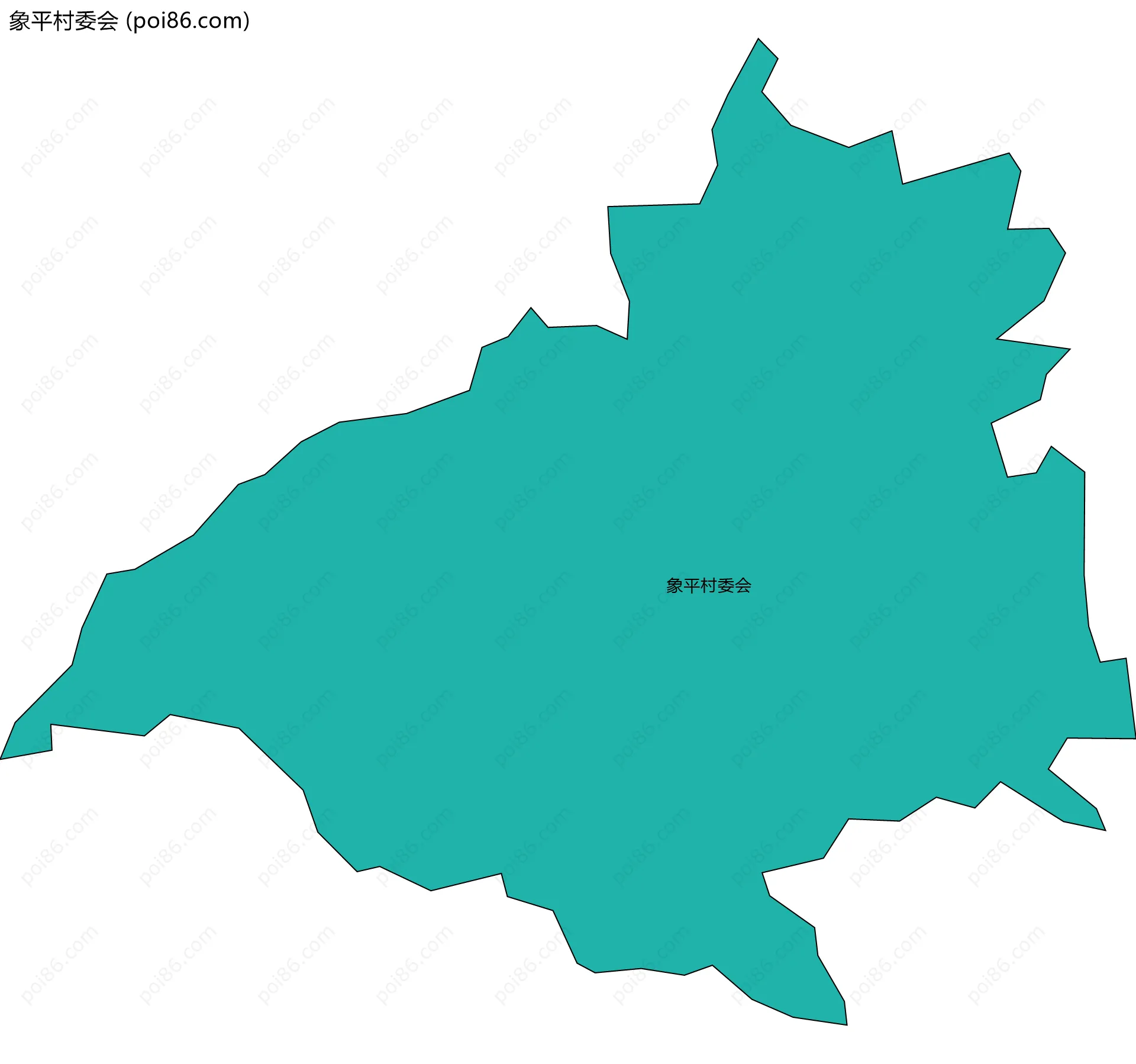 象平村委会边界地图