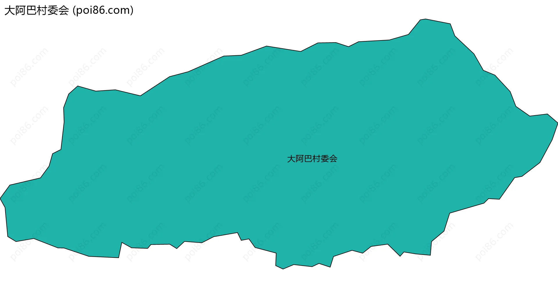 大阿巴村委会边界地图