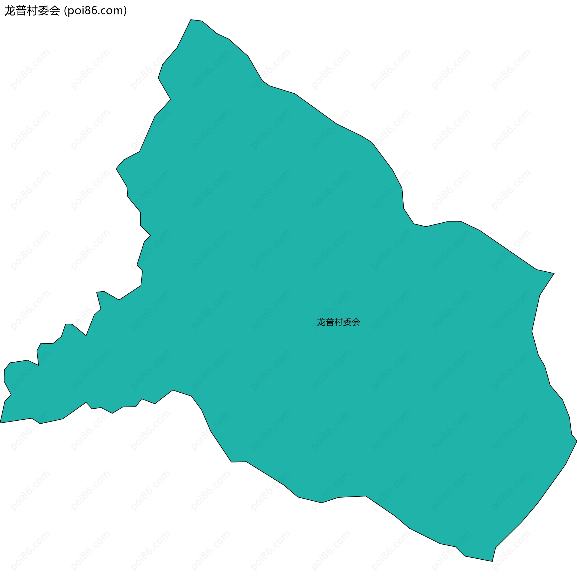 龙普村委会边界地图
