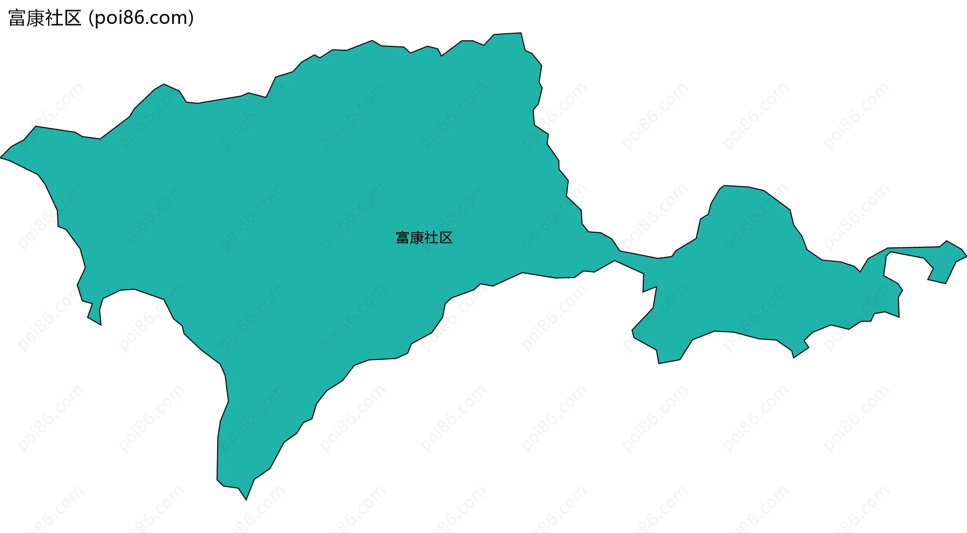 富康社区边界地图