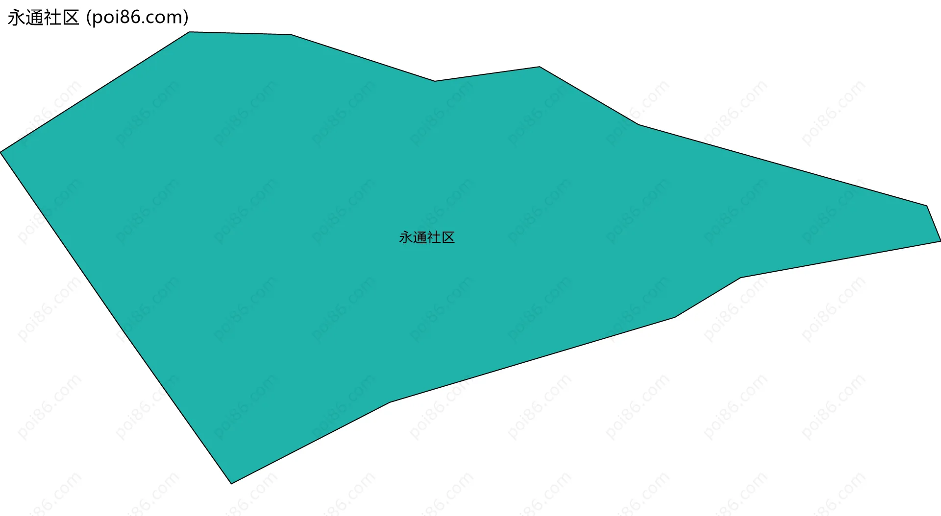 永通社区边界地图