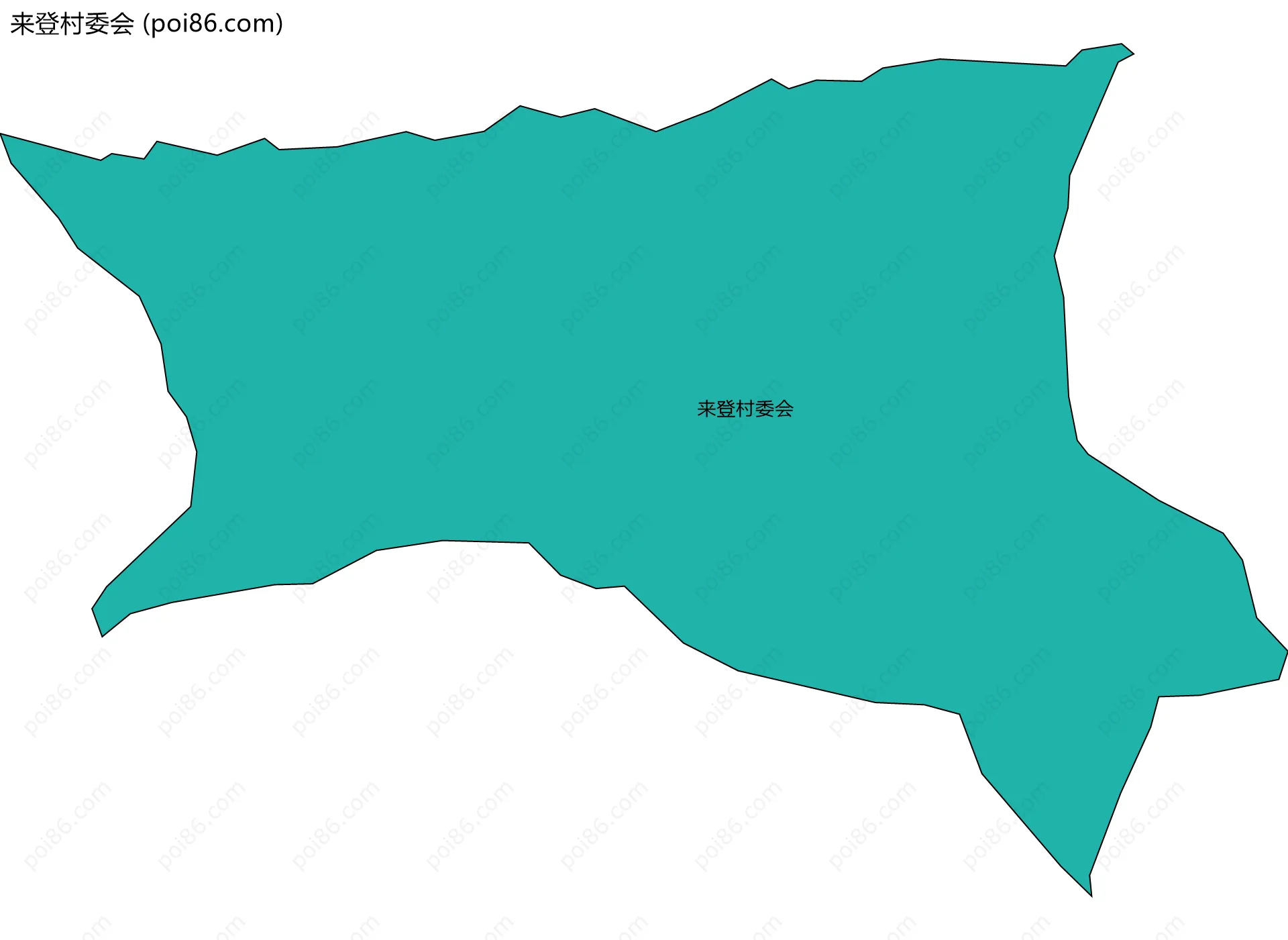 来登村委会边界地图