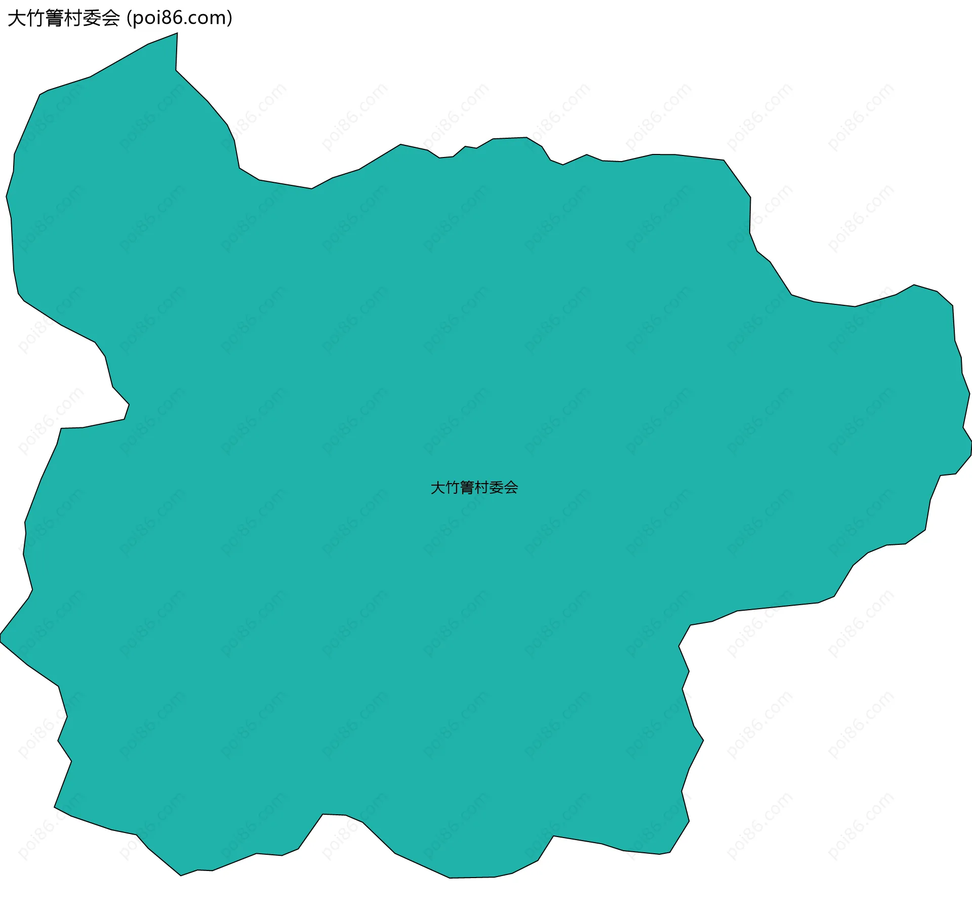 大竹箐村委会边界地图