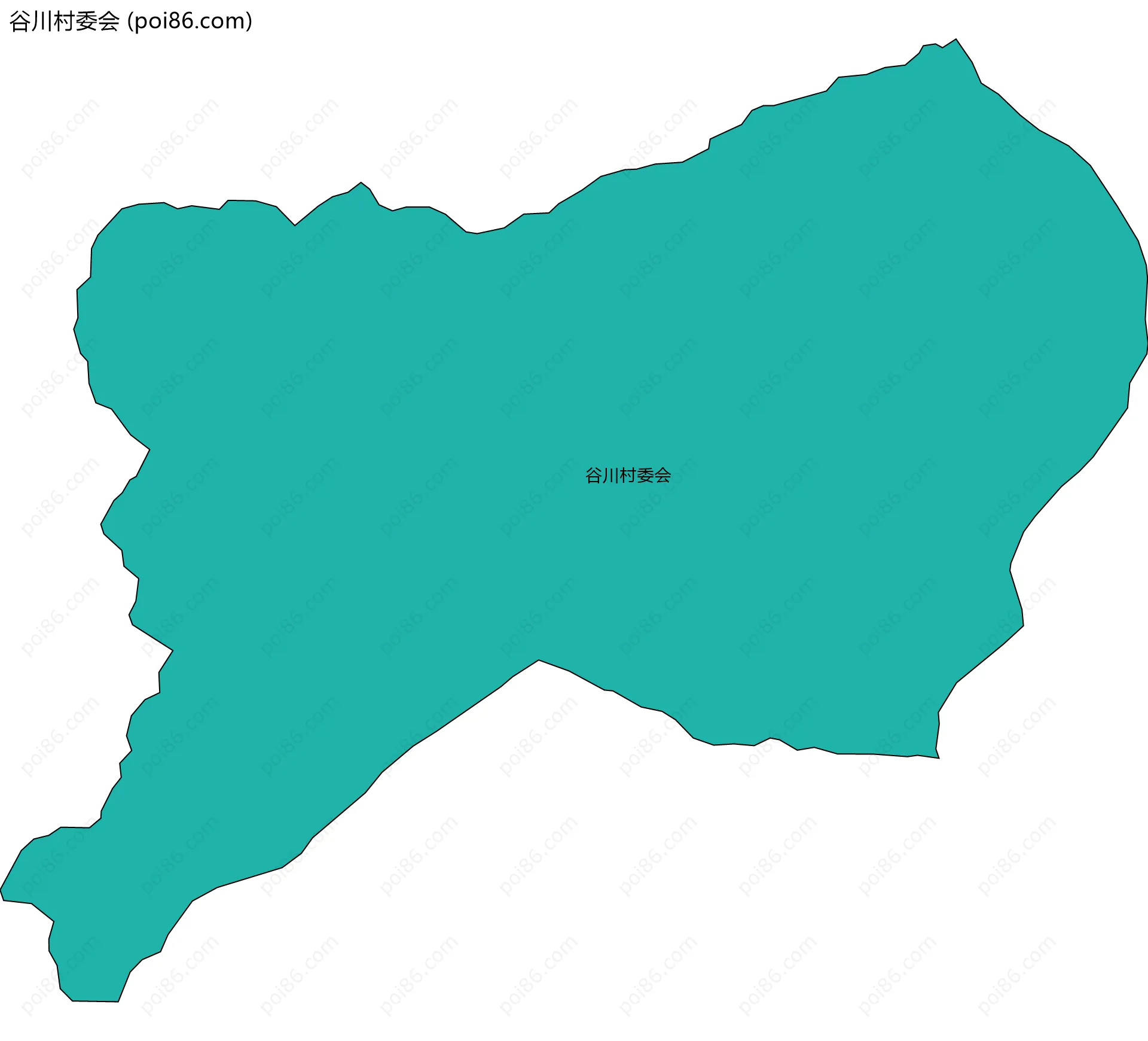 谷川村委会边界地图