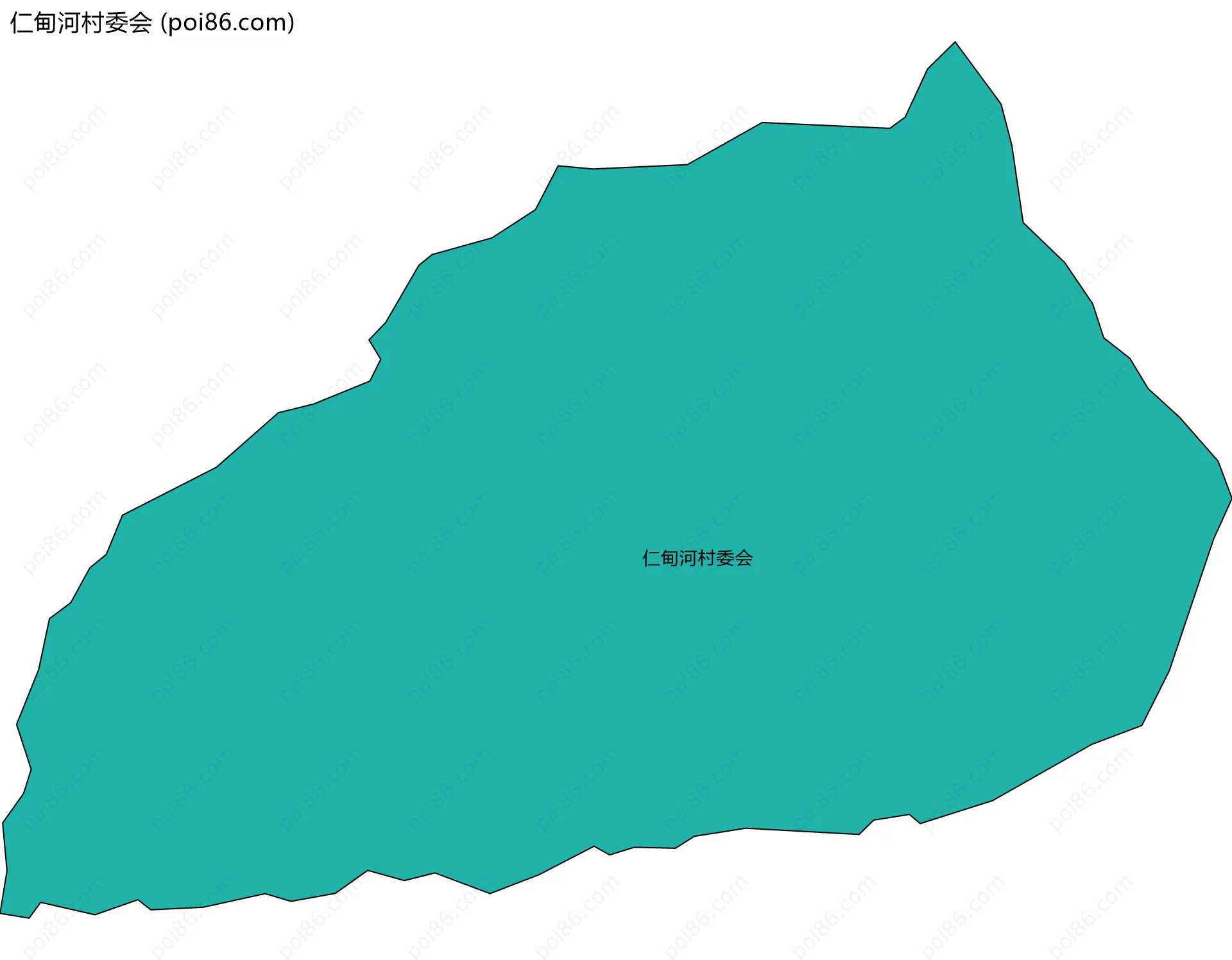 仁甸河村委会边界地图