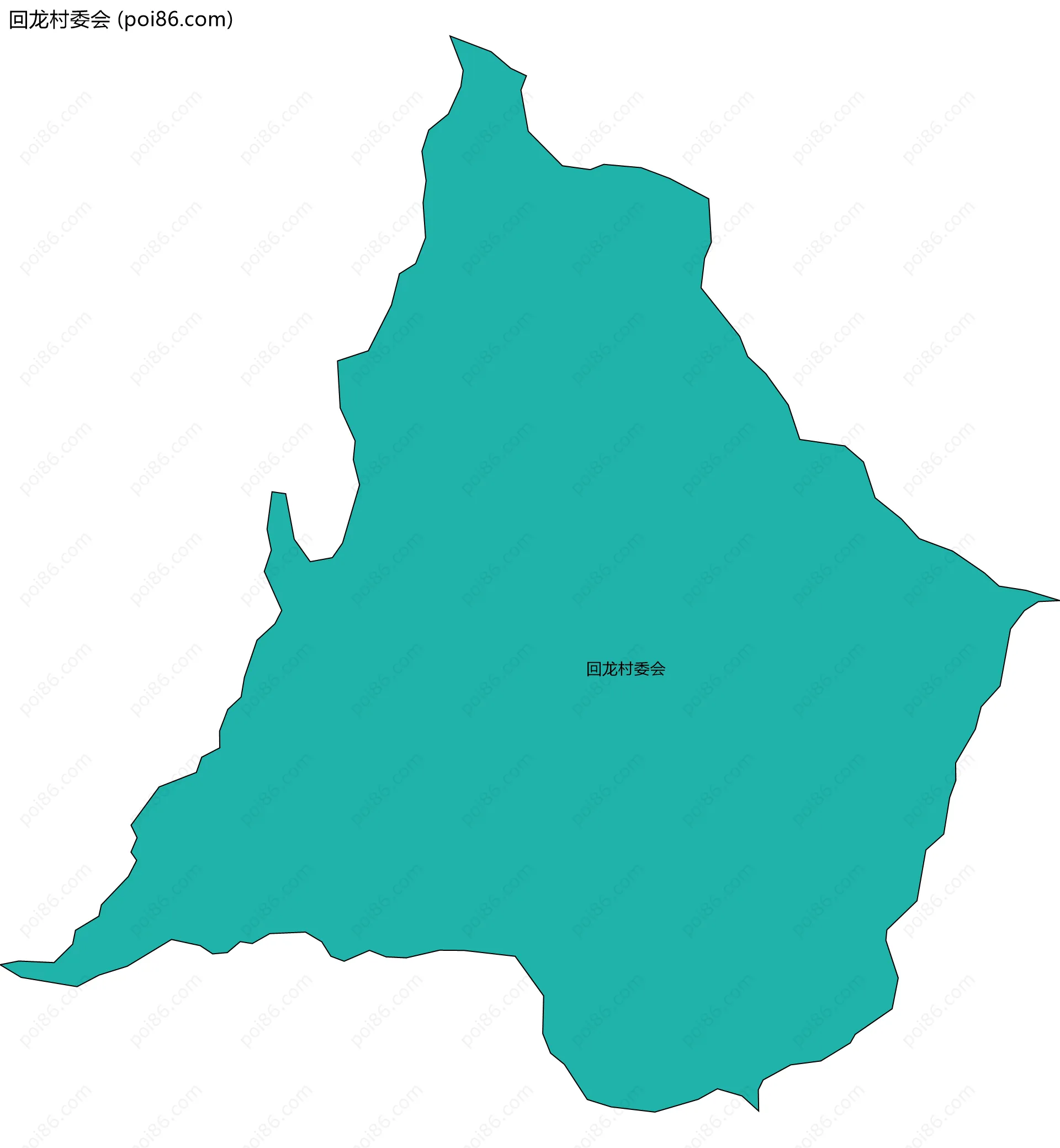 回龙村委会边界地图