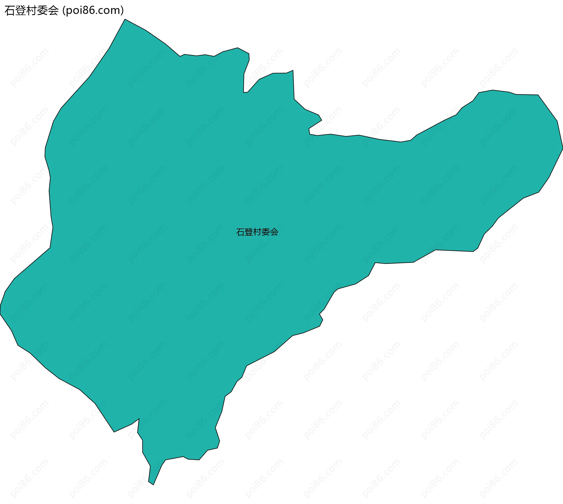 石登村委会边界地图