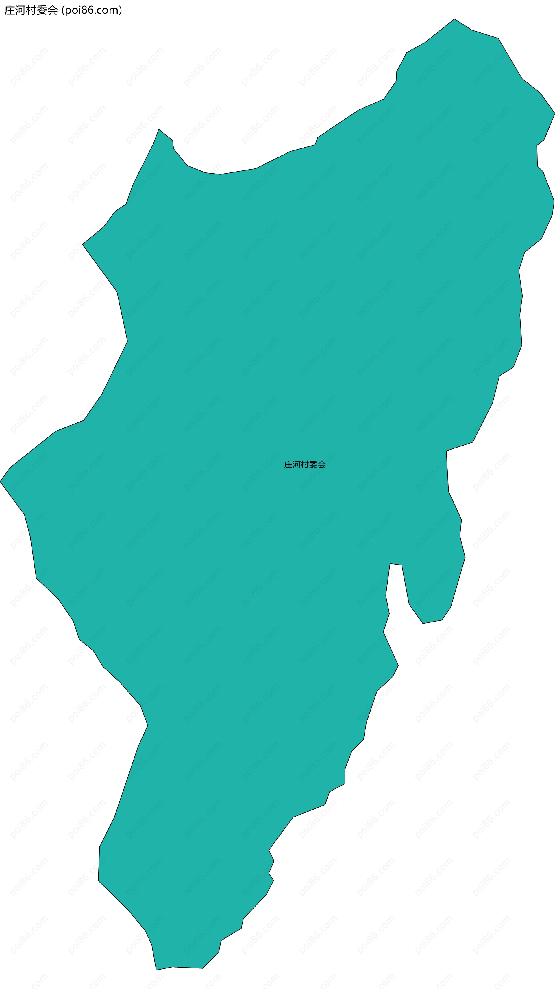 庄河村委会边界地图