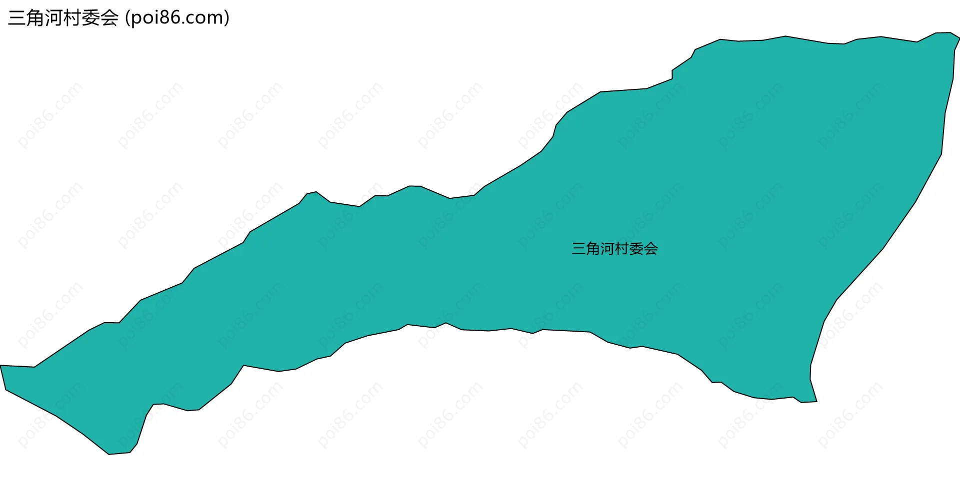 三角河村委会边界地图