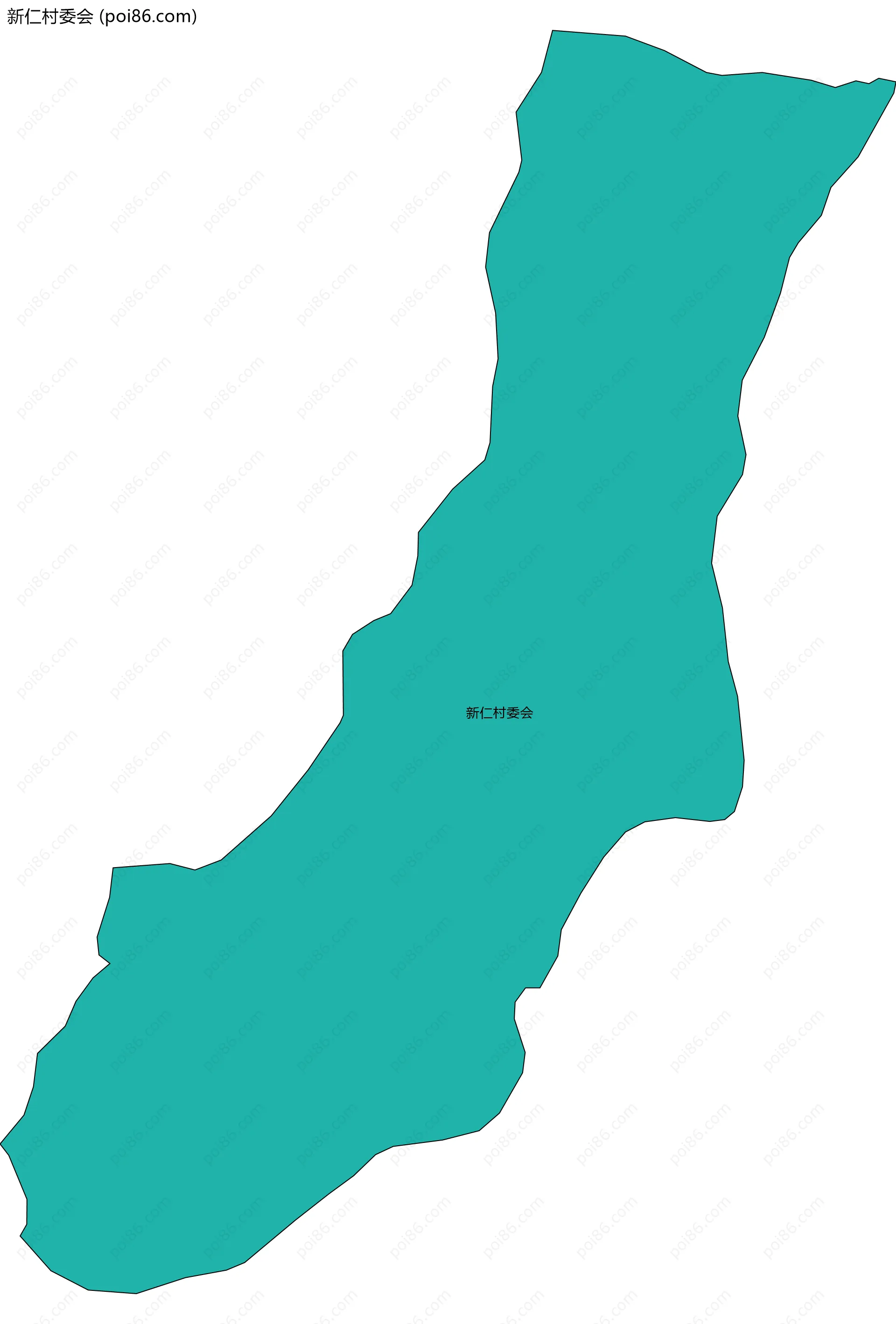 新仁村委会边界地图