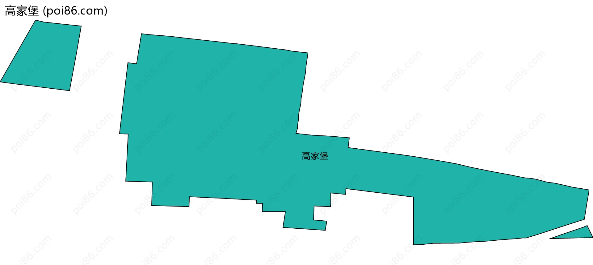 高家堡边界地图