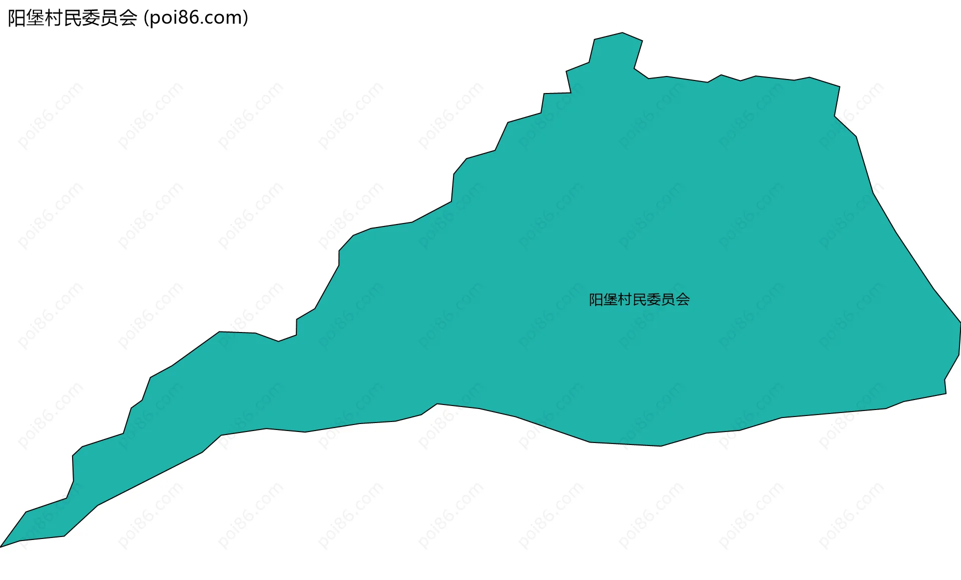 阳堡村民委员会边界地图