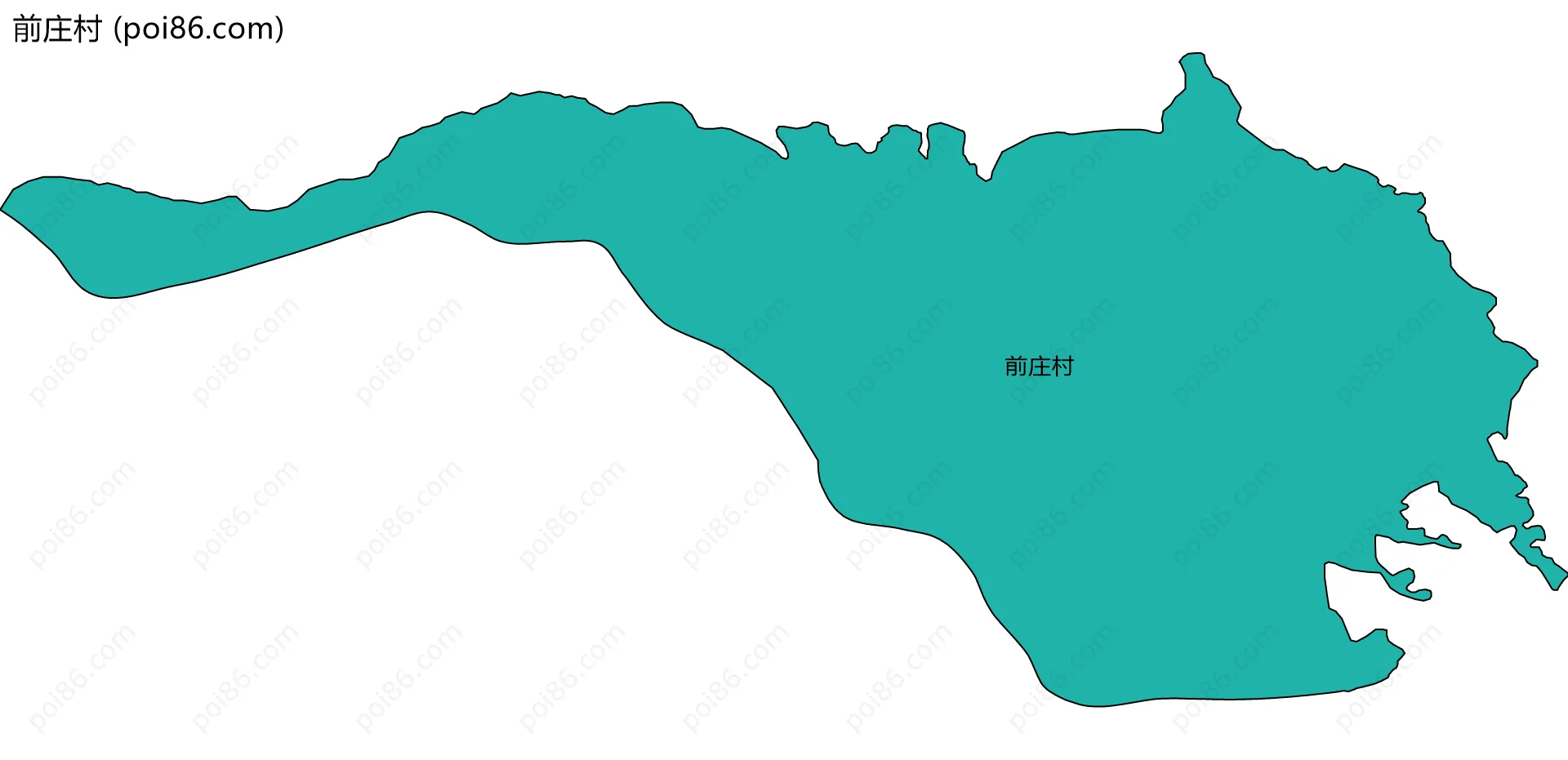 前庄村边界地图