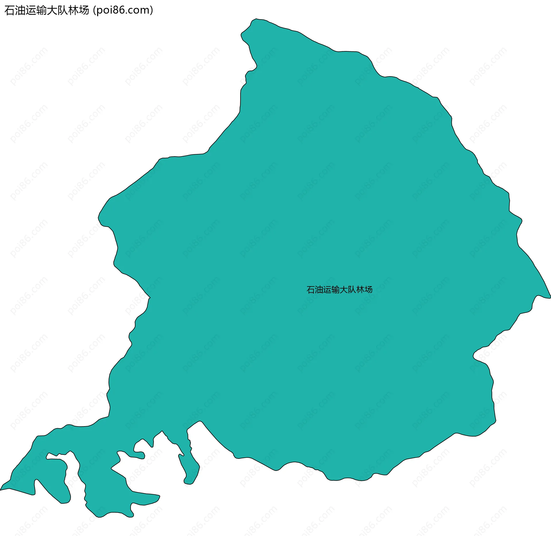 石油运输大队林场边界地图