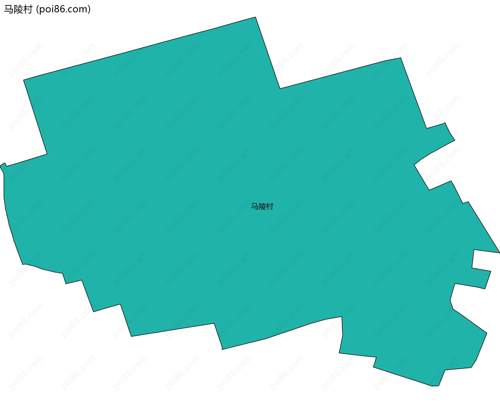 马陵村边界地图
