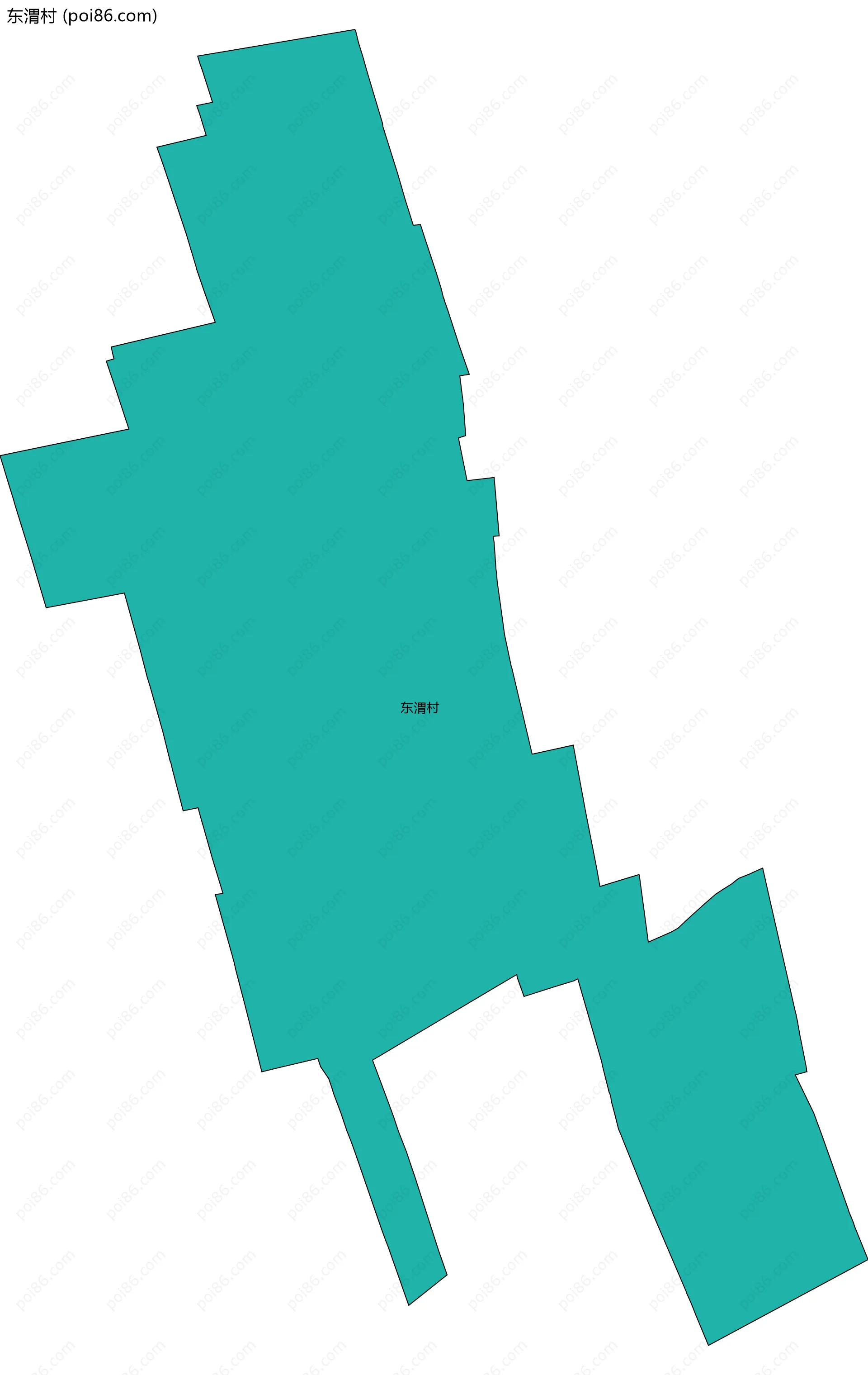 东渭村边界地图