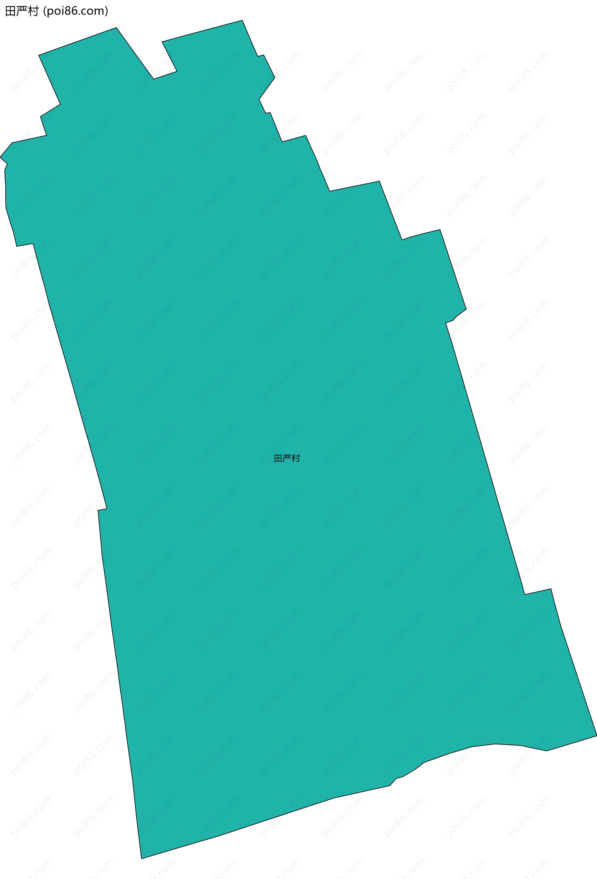田严村边界地图