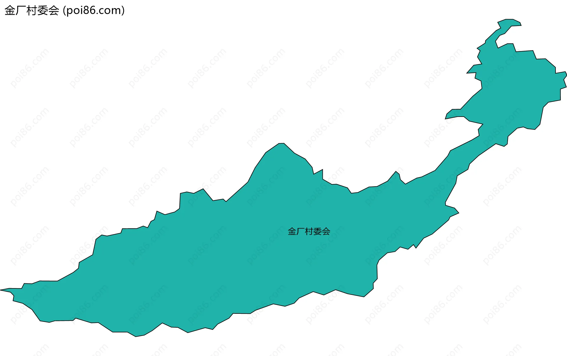 金厂村委会边界地图
