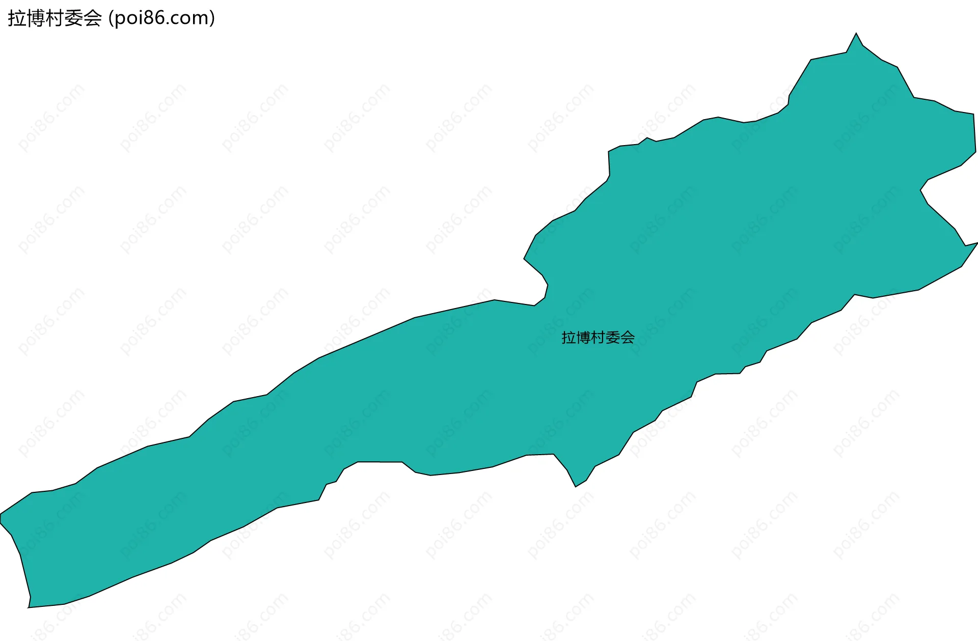 拉博村委会边界地图