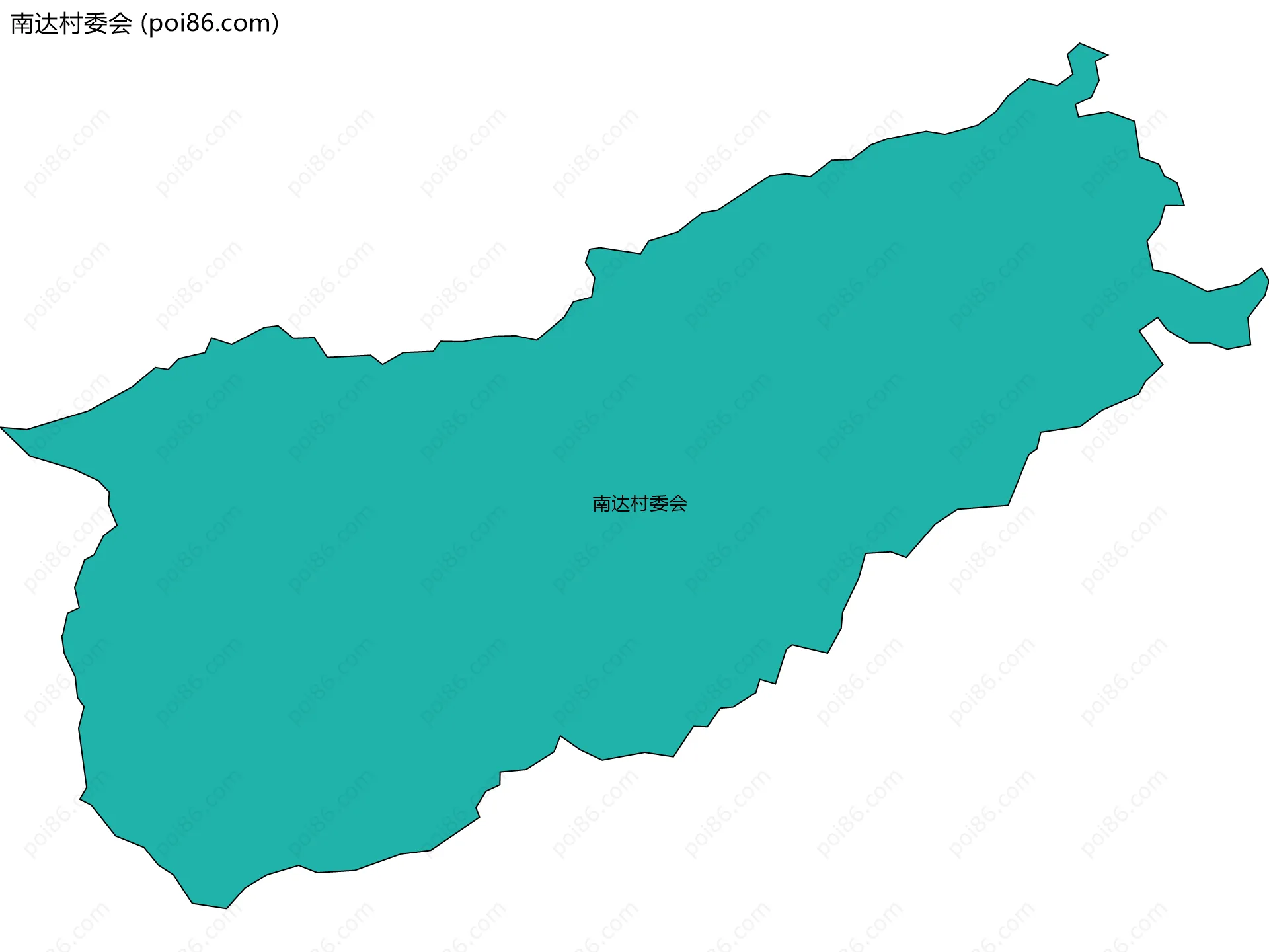 南达村委会边界地图
