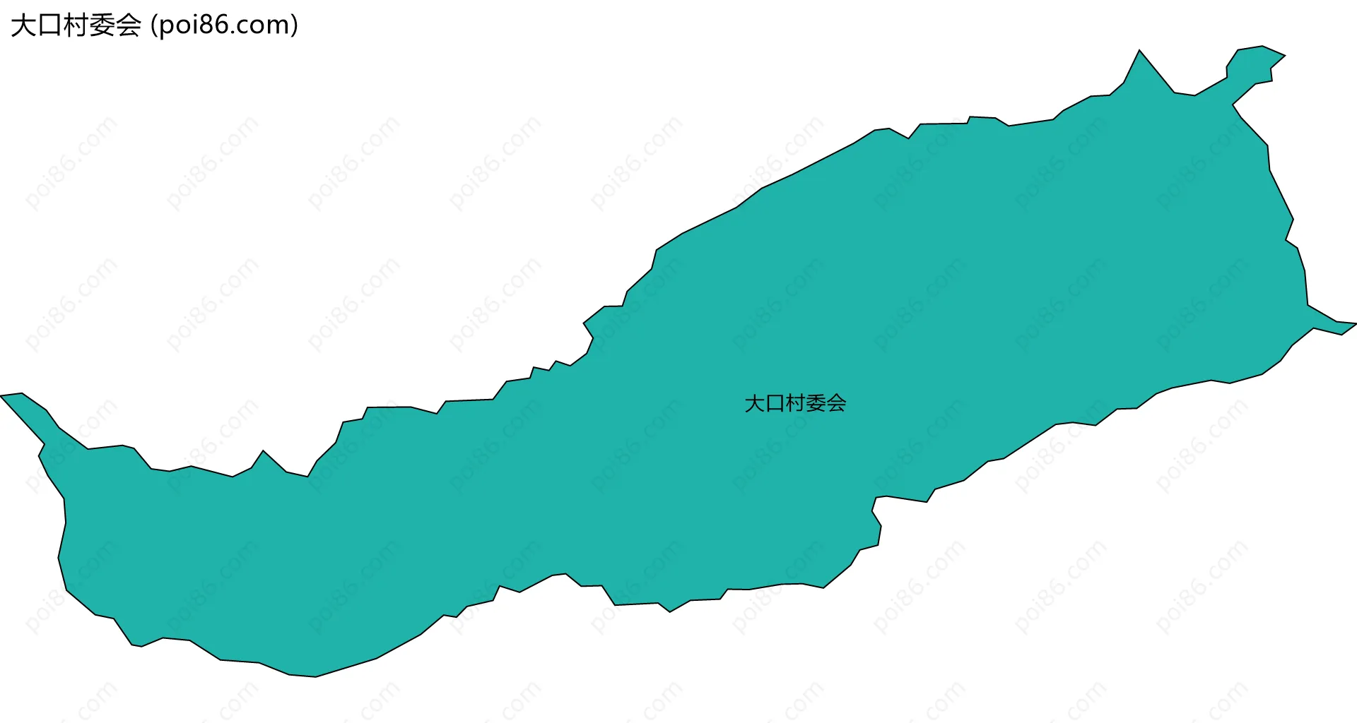 大口村委会边界地图