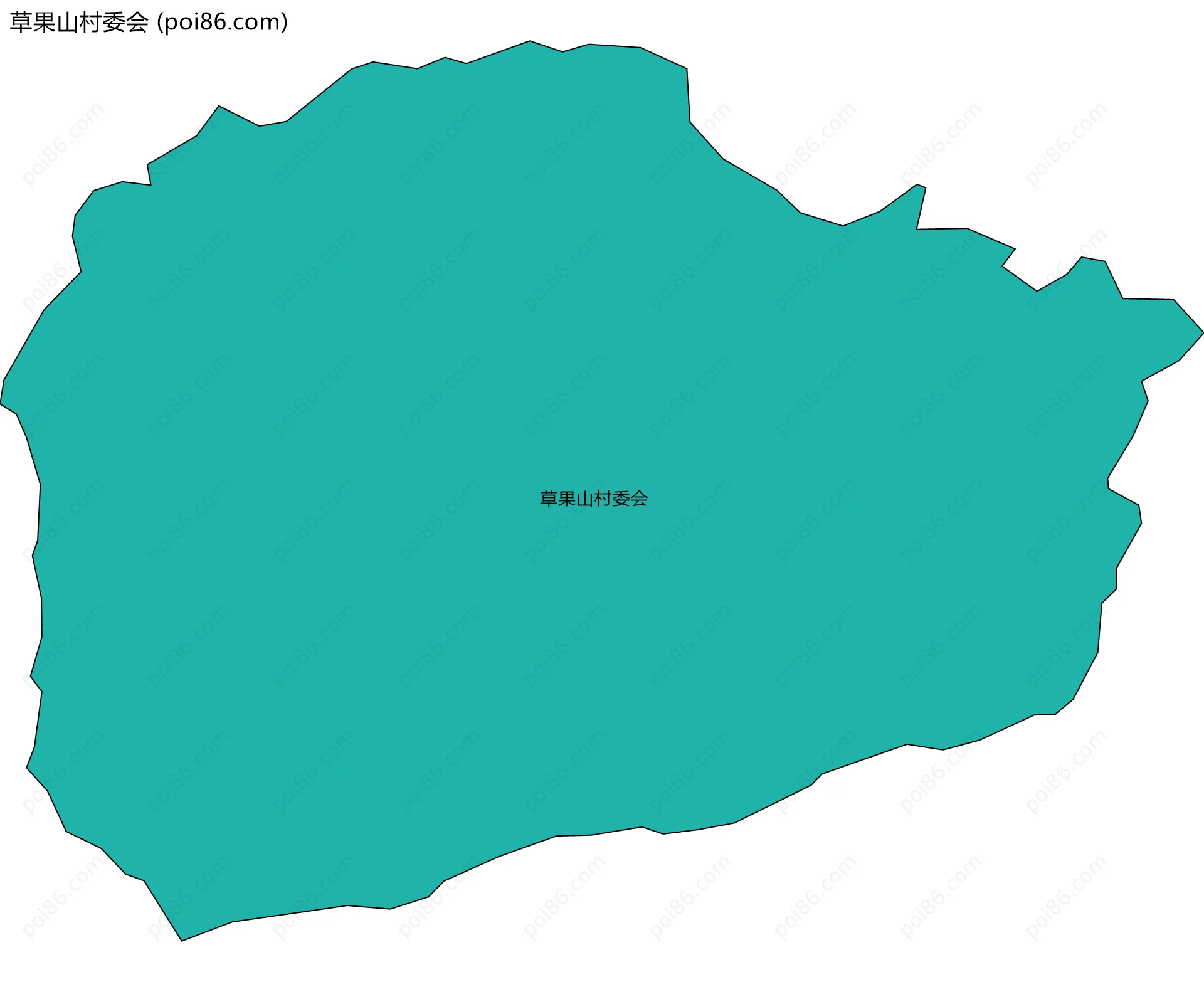 草果山村委会边界地图