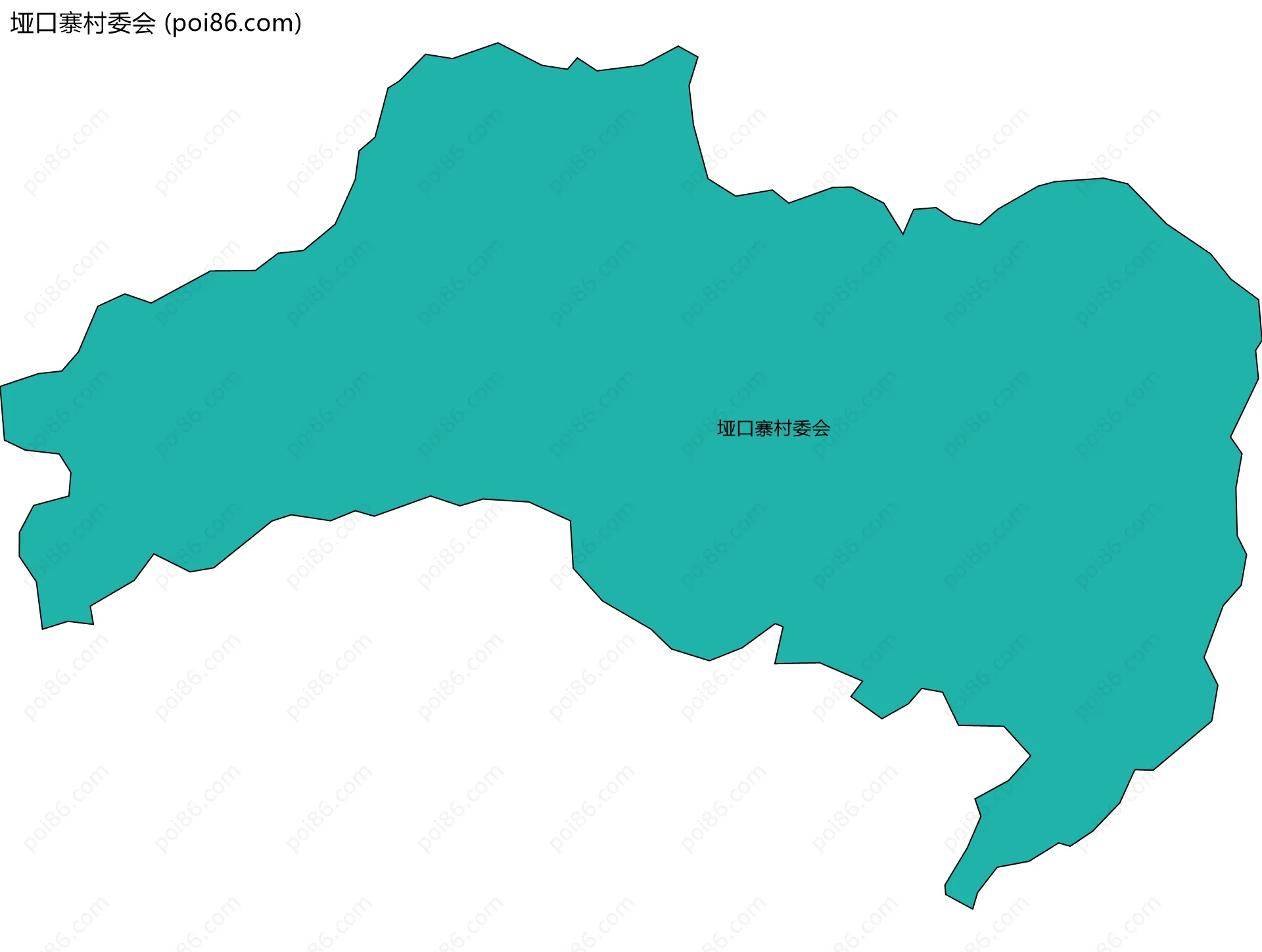 垭口寨村委会边界地图
