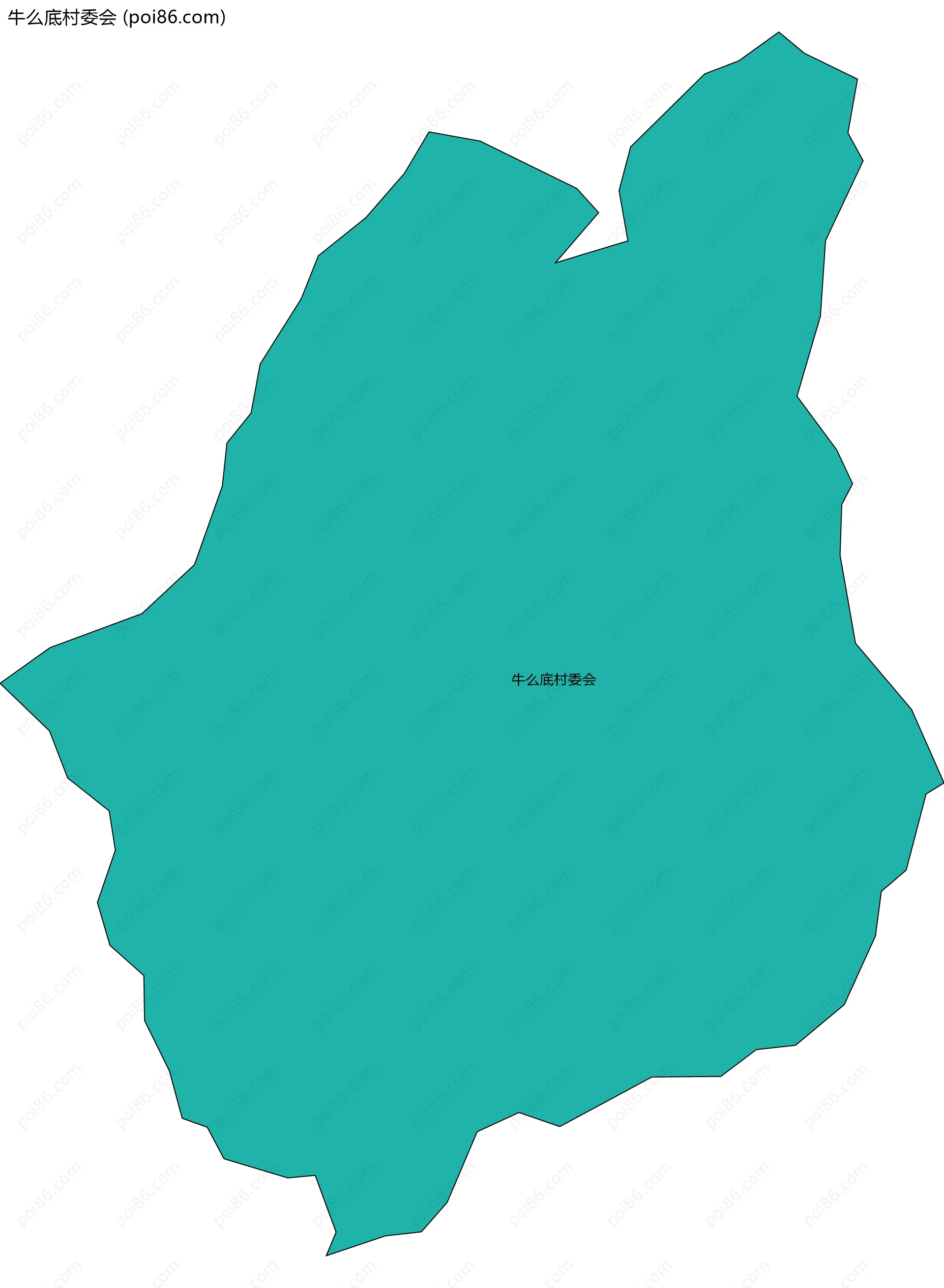 牛么底村委会边界地图