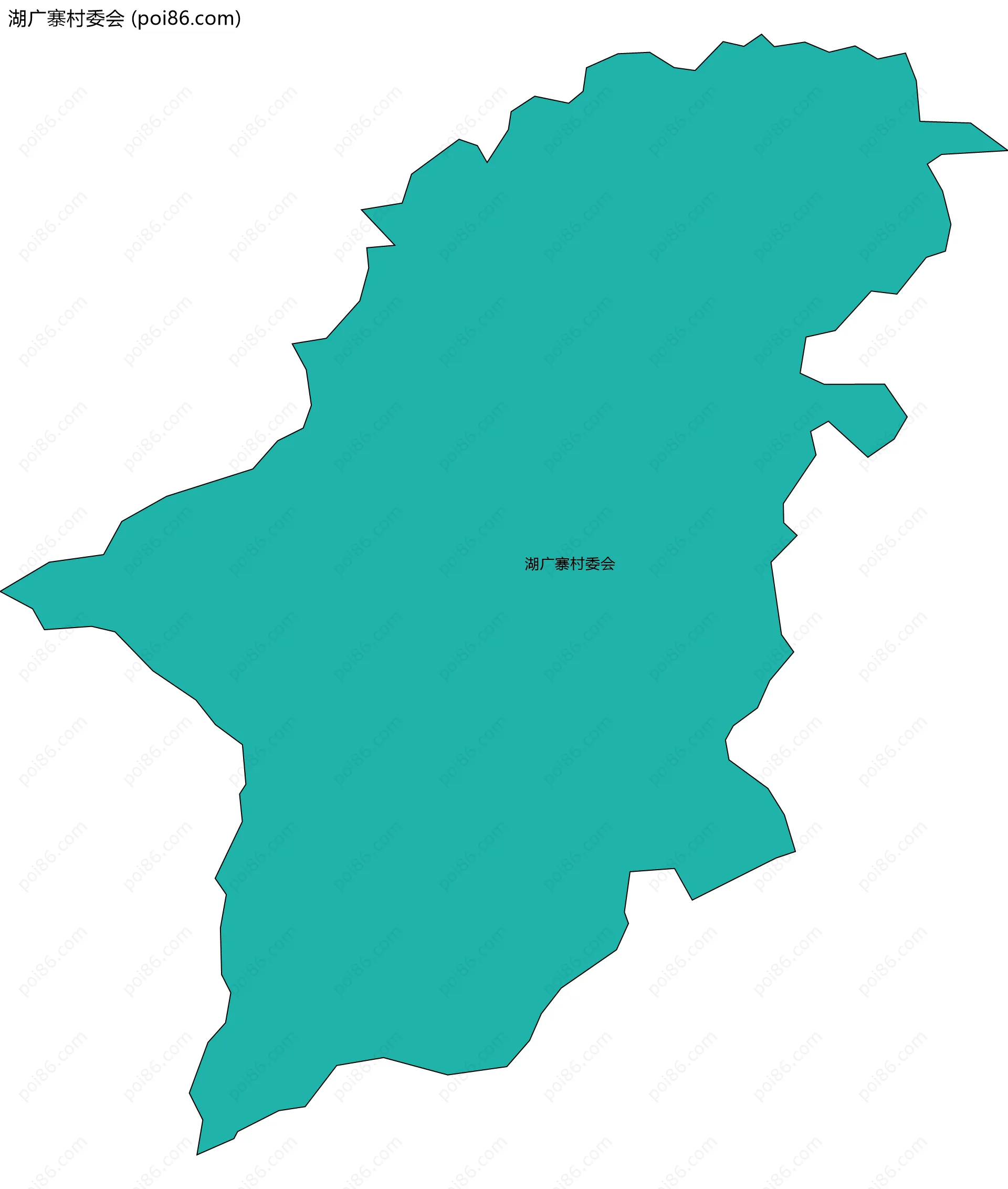 湖广寨村委会边界地图