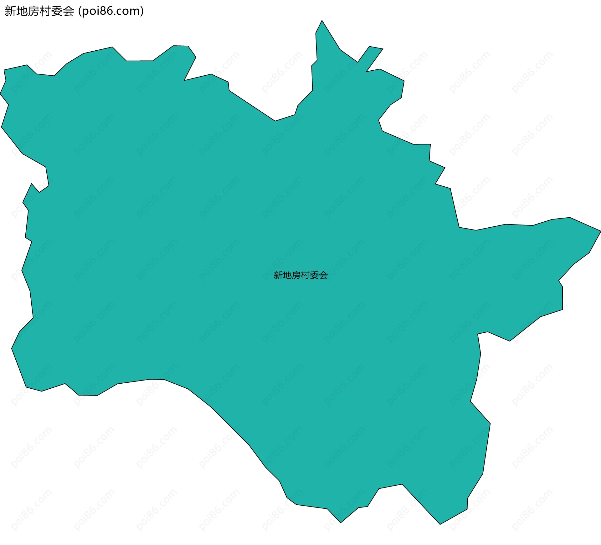 新地房村委会边界地图