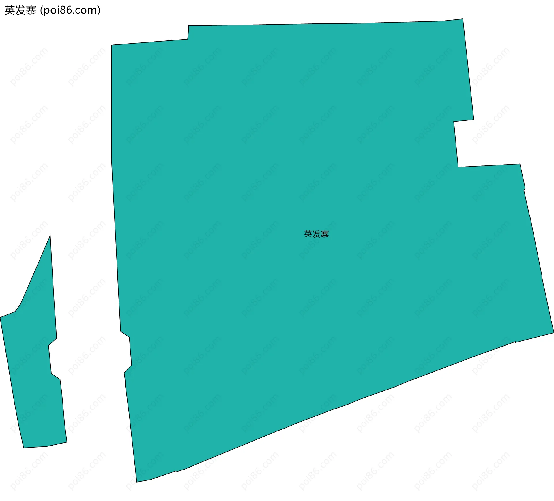 英发寨边界地图