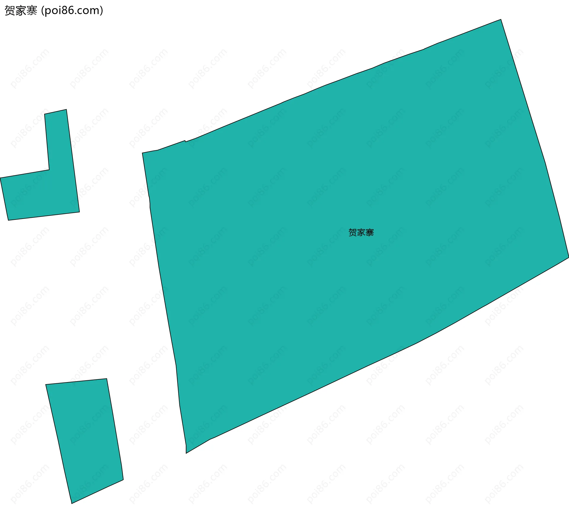 贺家寨边界地图