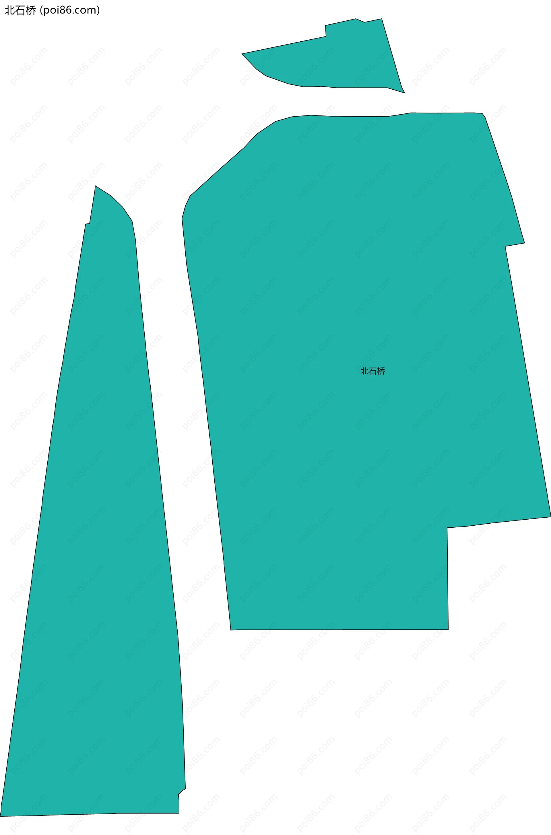 北石桥边界地图