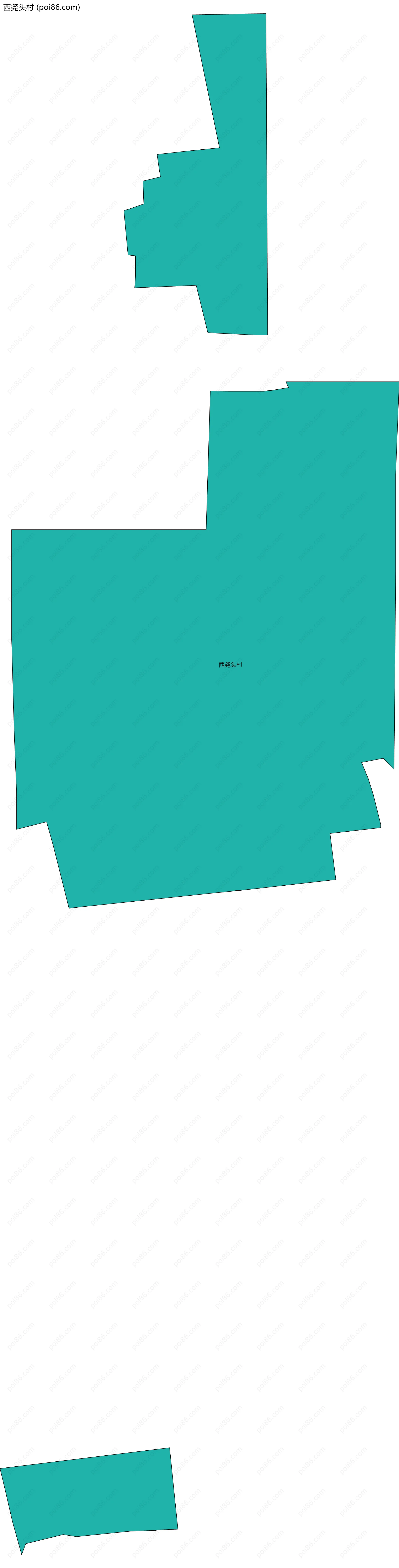 西尧头村边界地图