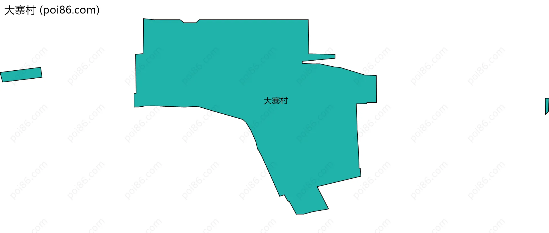 大寨村边界地图