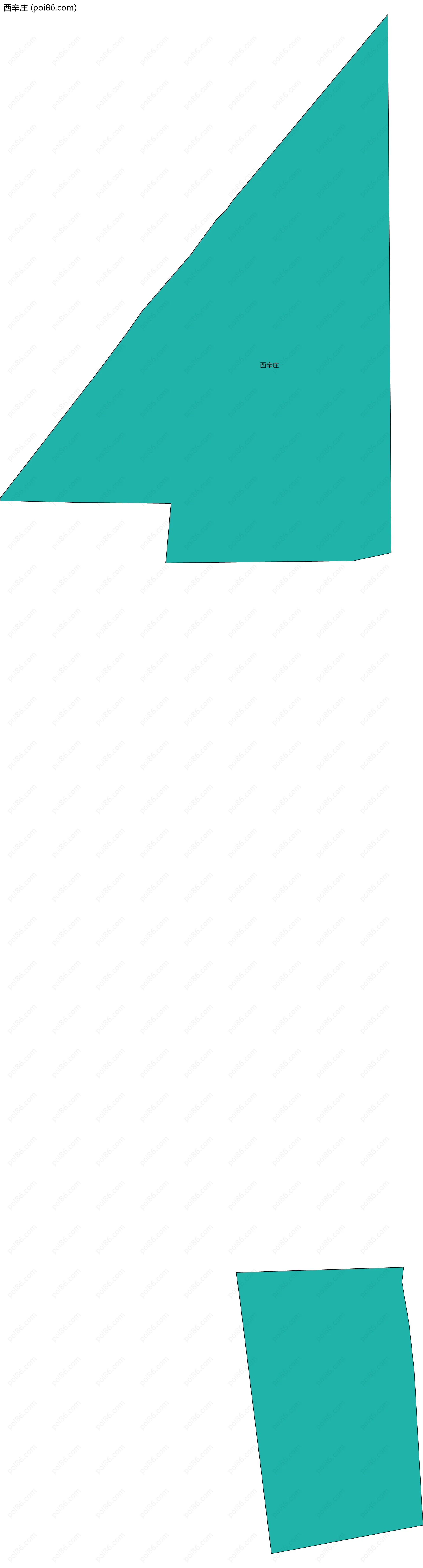 西辛庄边界地图