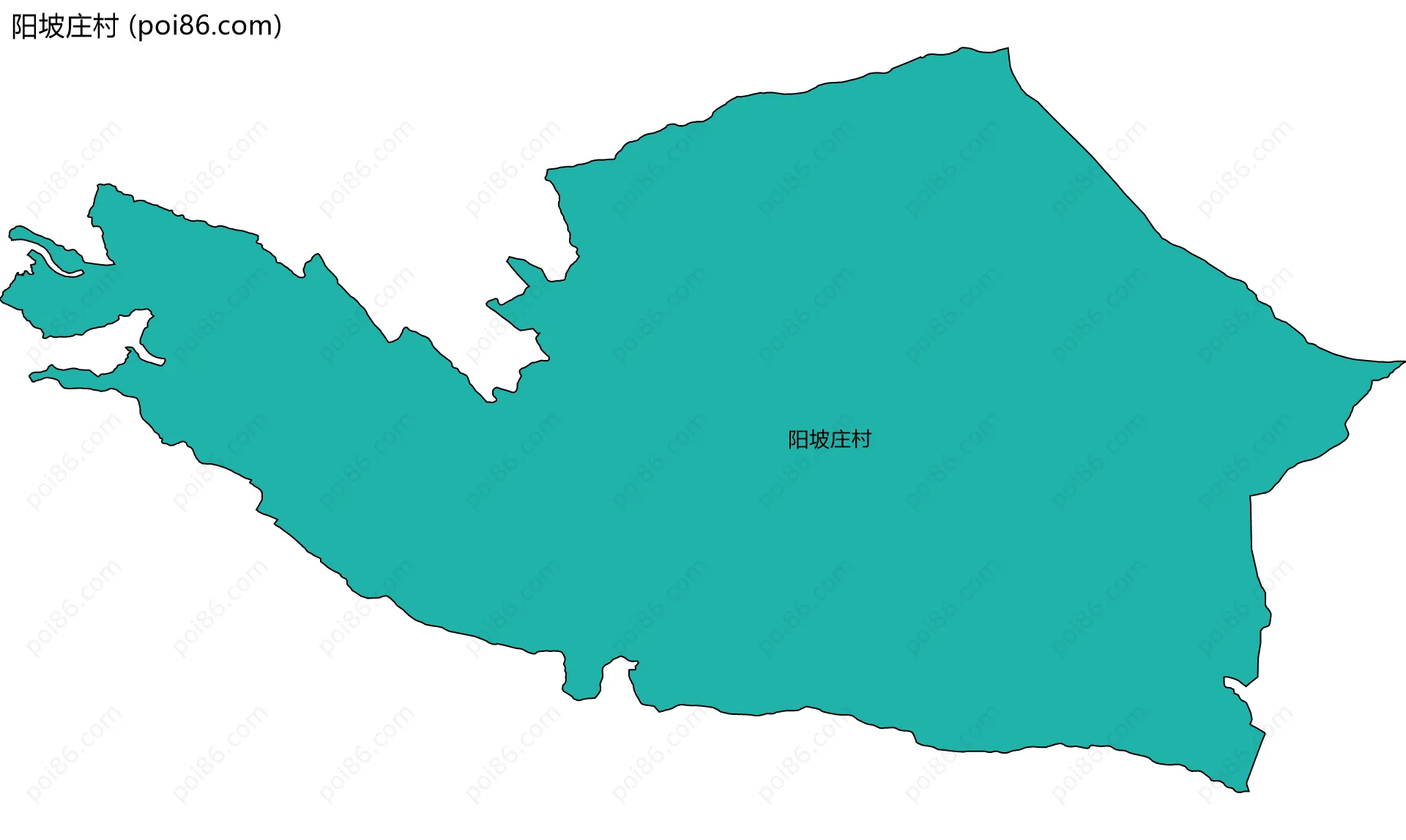 阳坡庄村边界地图